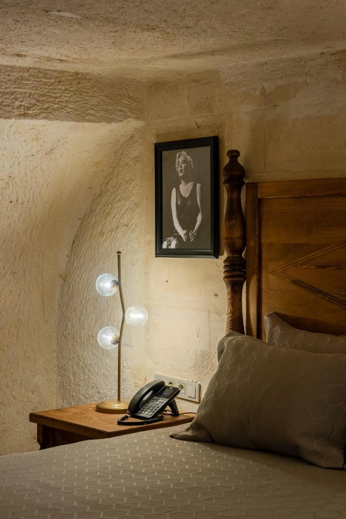 Decorative detail, Bed in Asmalı Konak Cave Suites
