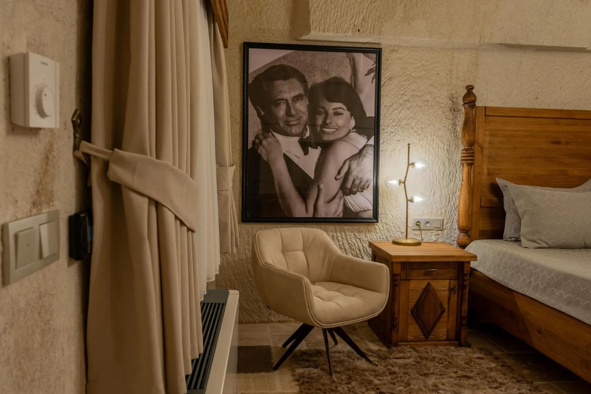 Decorative detail, Bed in Asmalı Konak Cave Suites