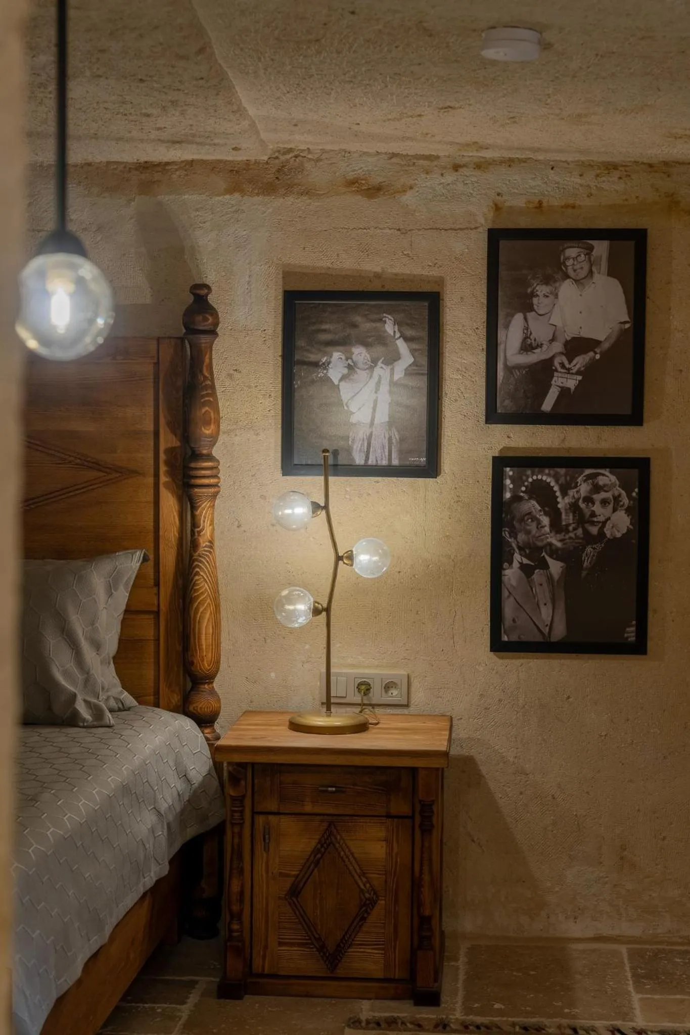 Decorative detail, Bed in Asmalı Konak Cave Suites