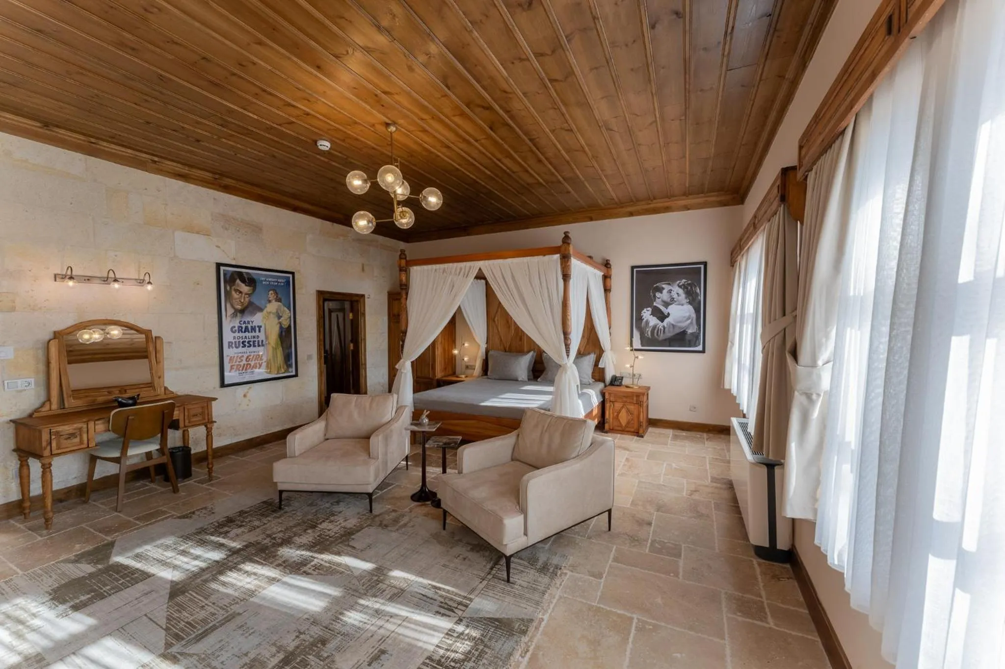 Bed in Asmalı Konak Cave Suites