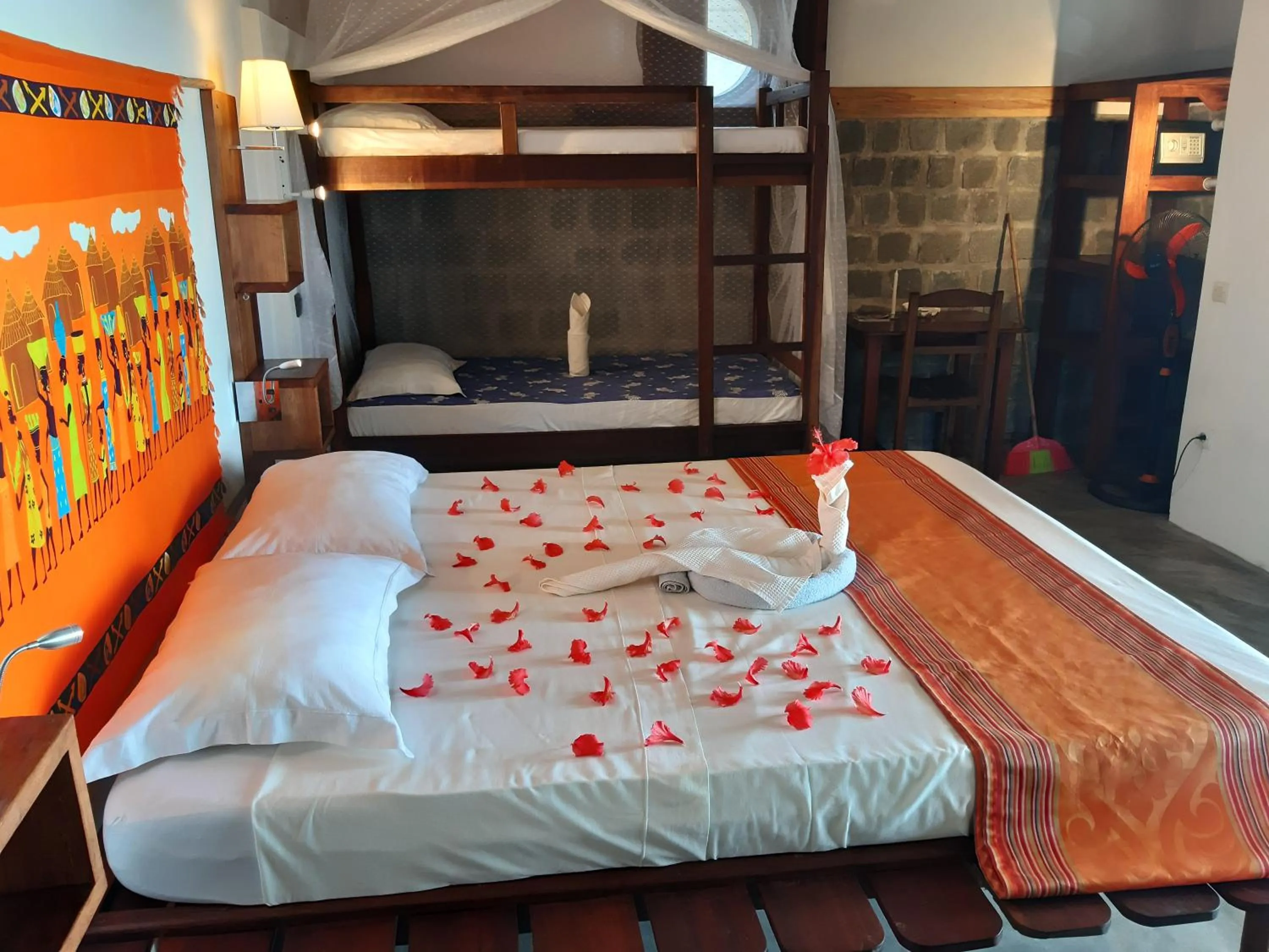 Bed in Libertalia Hotel