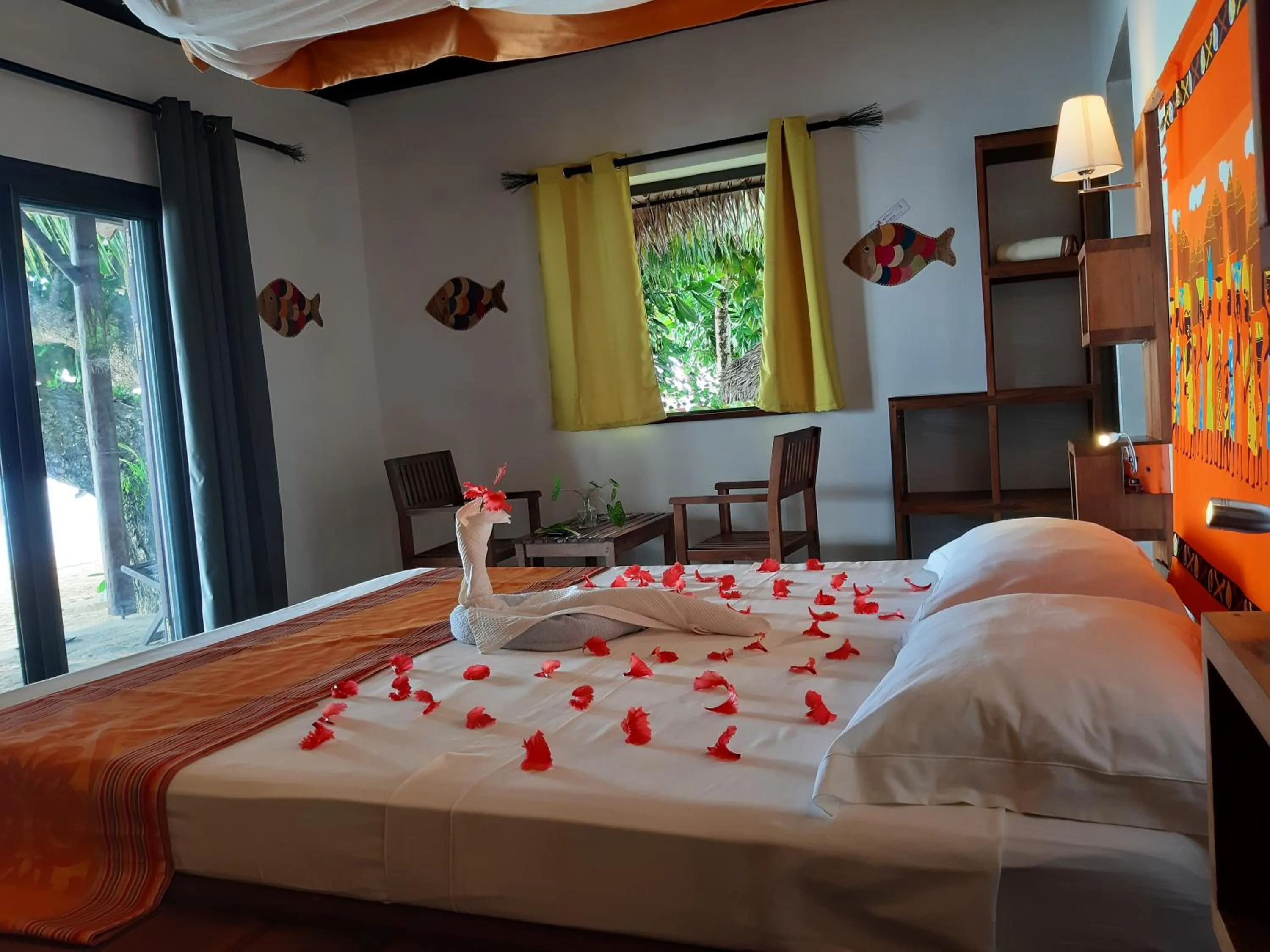 Bed in Libertalia Hotel