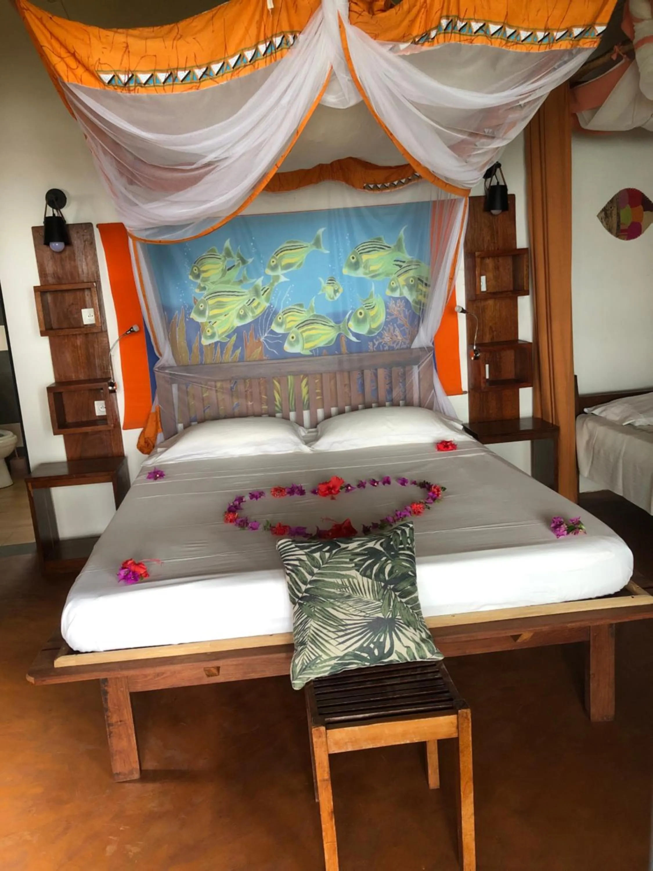 Bed in Libertalia Hotel