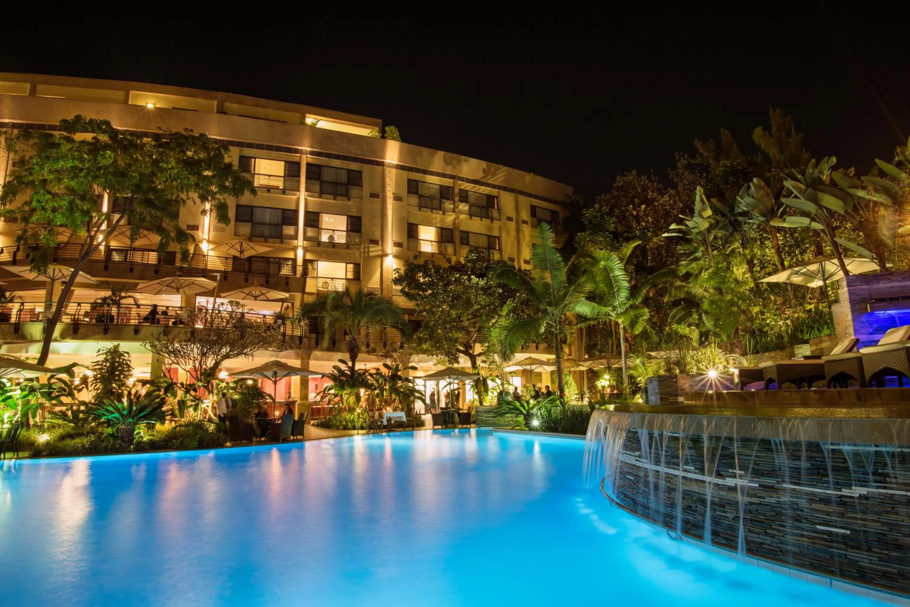 Pool view in Kigali Serena Hotel