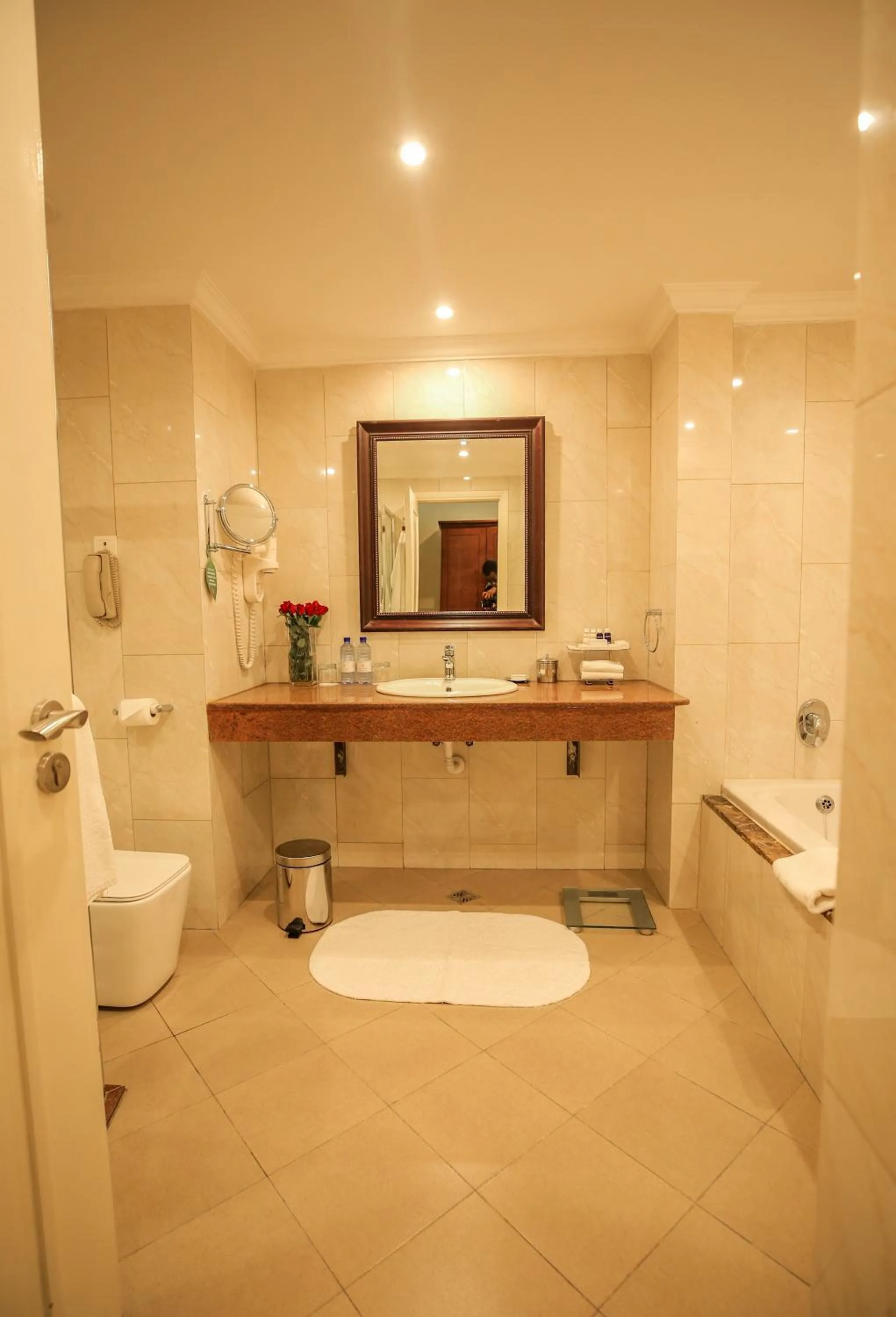 Shower in Kigali Serena Hotel