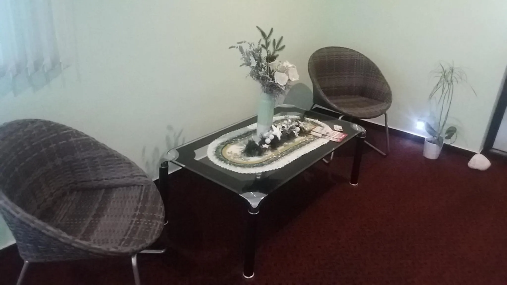 Seating area in Motel Pávov