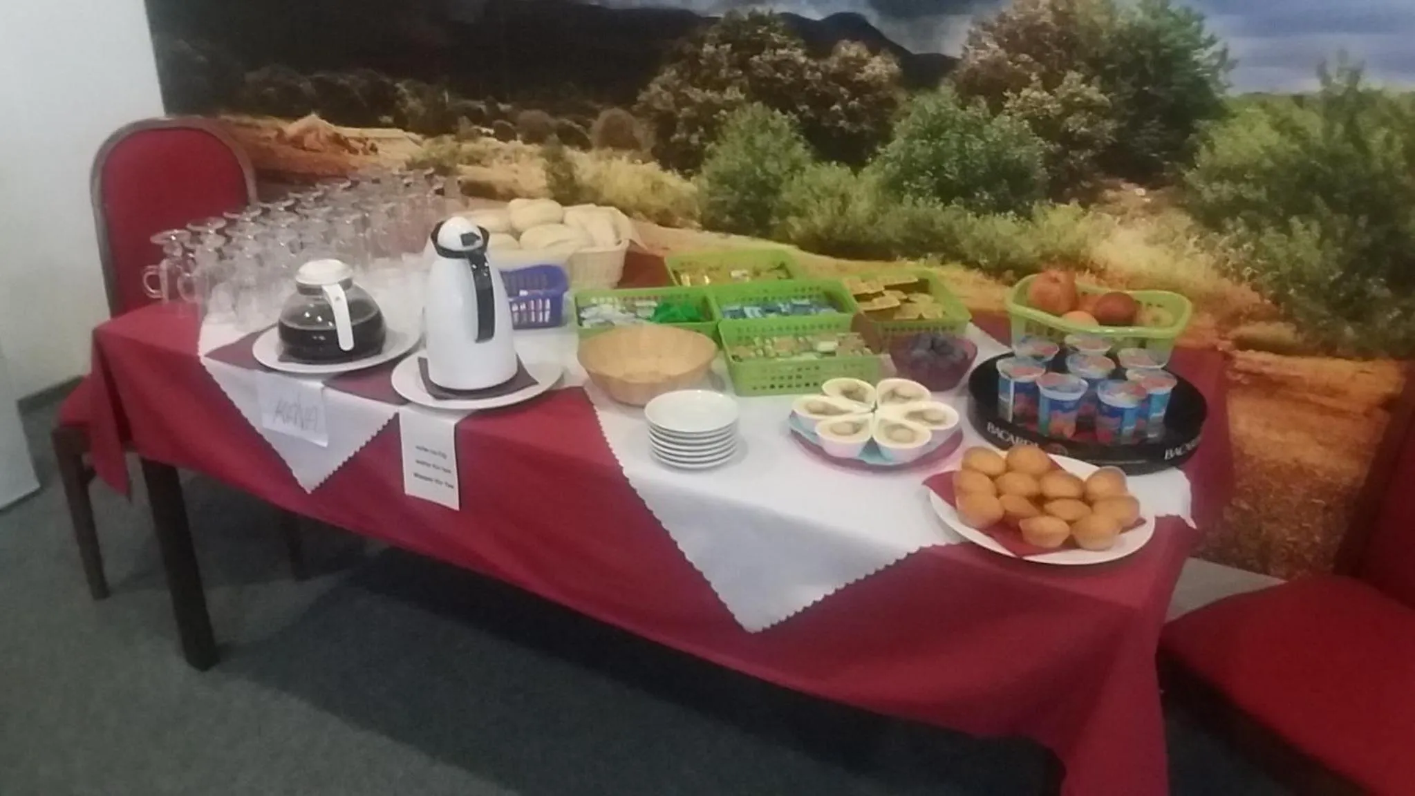 Continental breakfast in Motel Pávov
