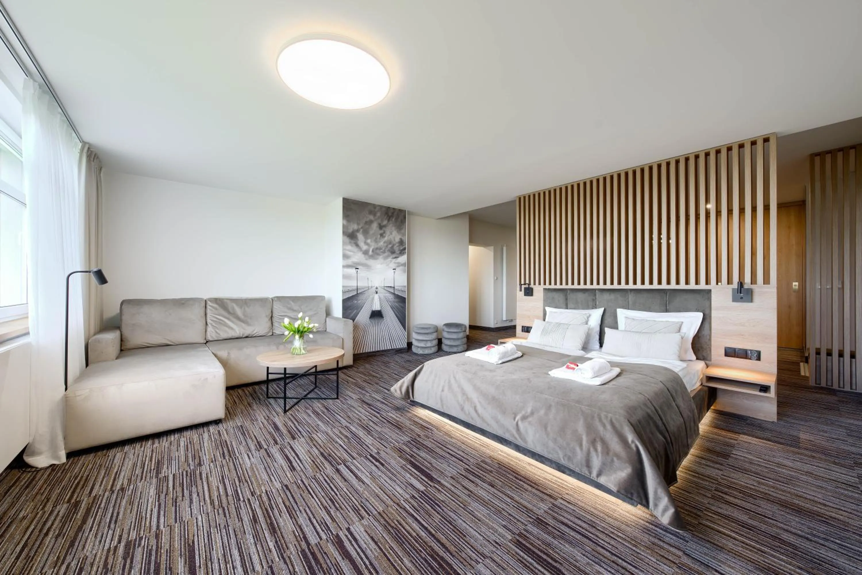 Living room, Bed in Centrum Zdrowia i Wypoczynku Ikar