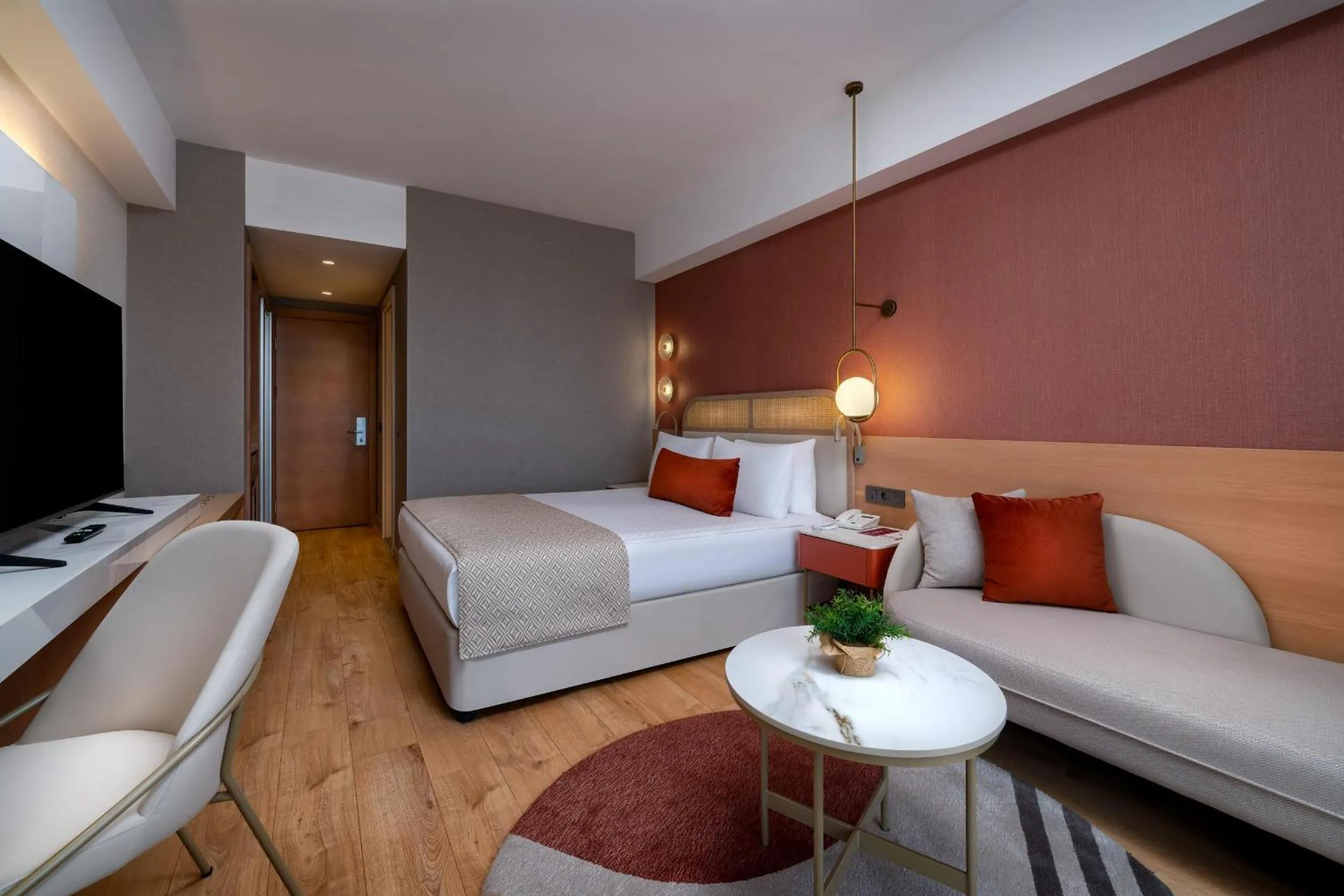 Double or Twin Room with Side Sea View in Trendy Palm Beach Adults Only