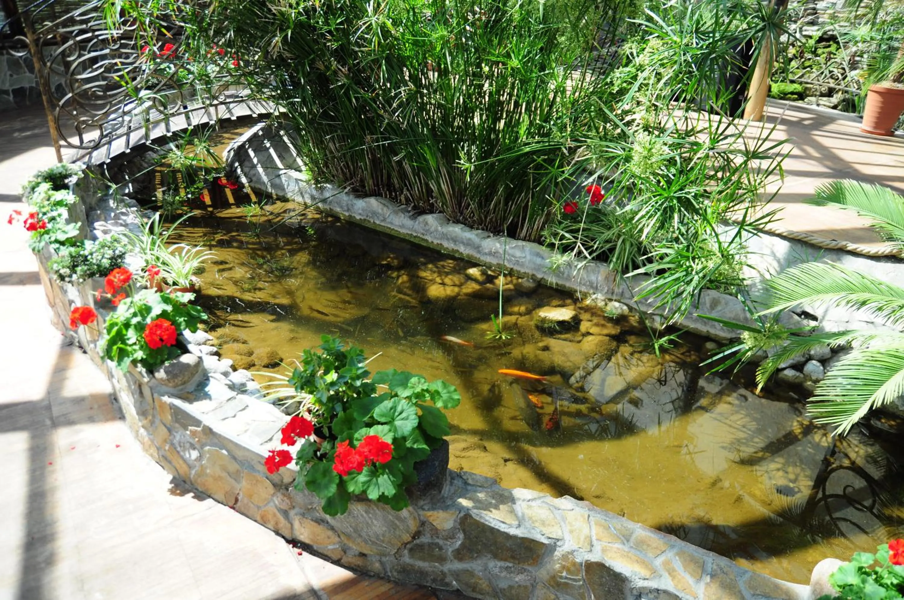 Patio in Manor Hotel