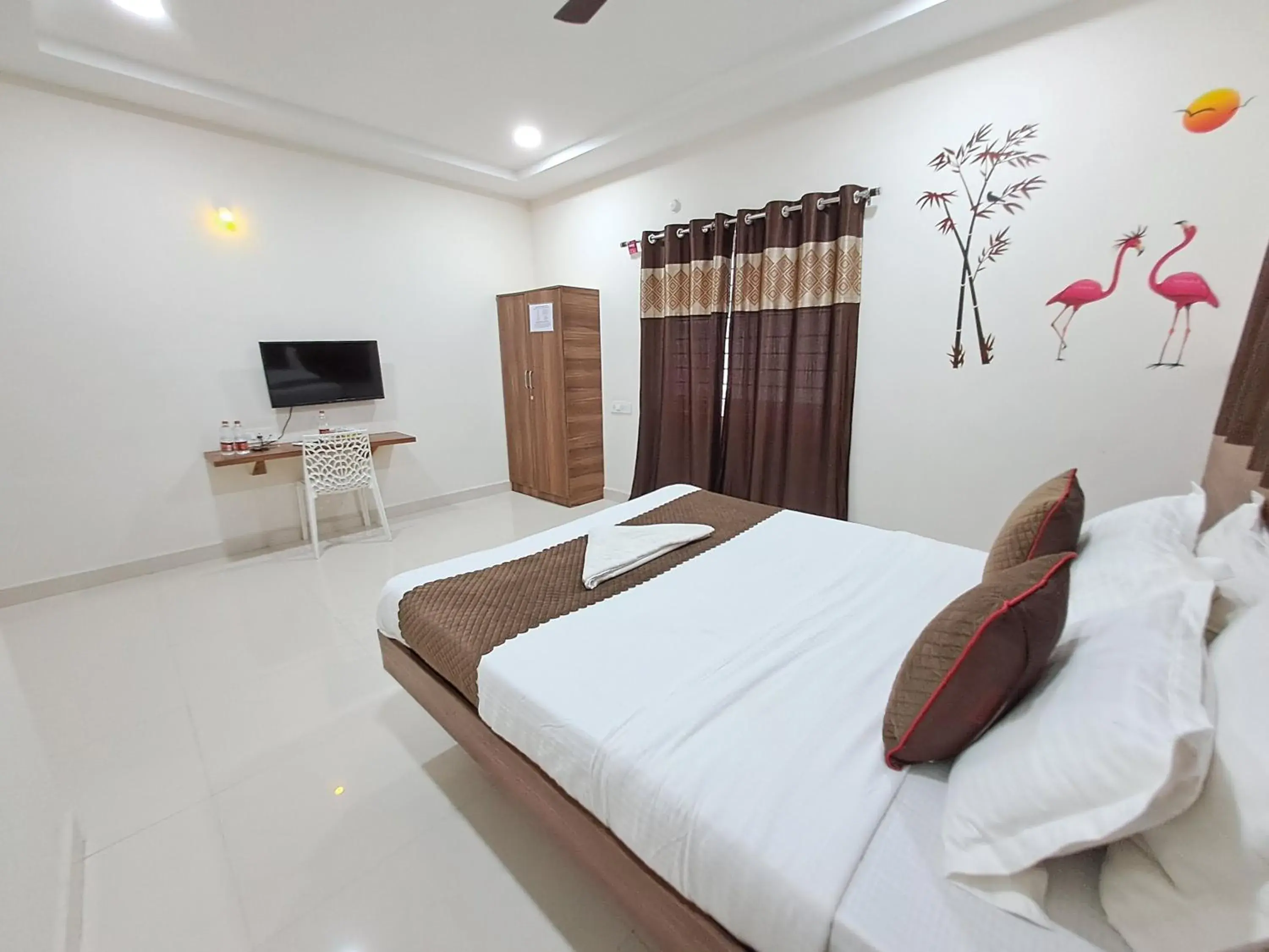 Bed in NirmalVilla Corporate Hotel Bed in NirmalVilla Corporate Hotel