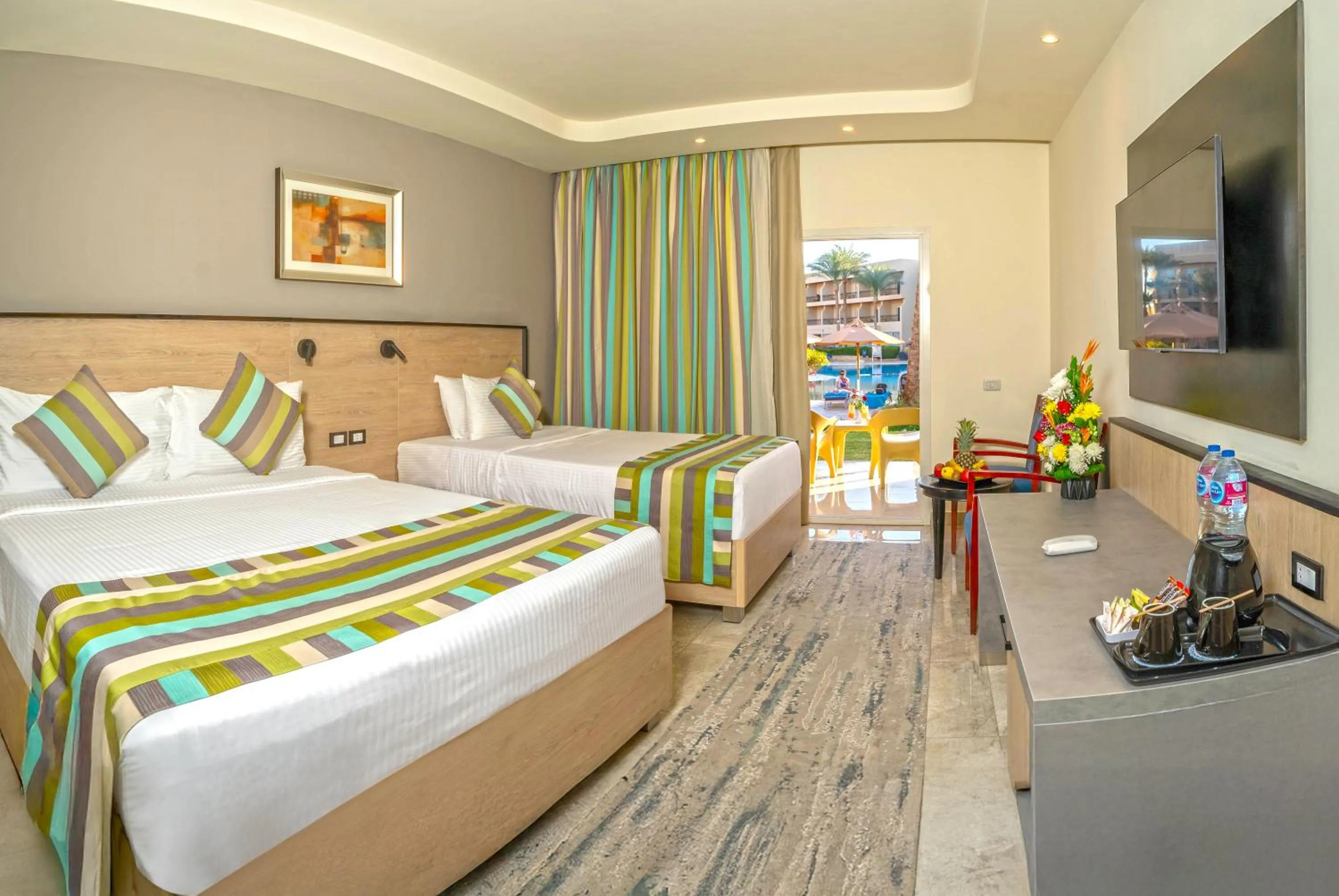 Bed in Xperience Kiroseiz AquaPark Premier-Naama Bay