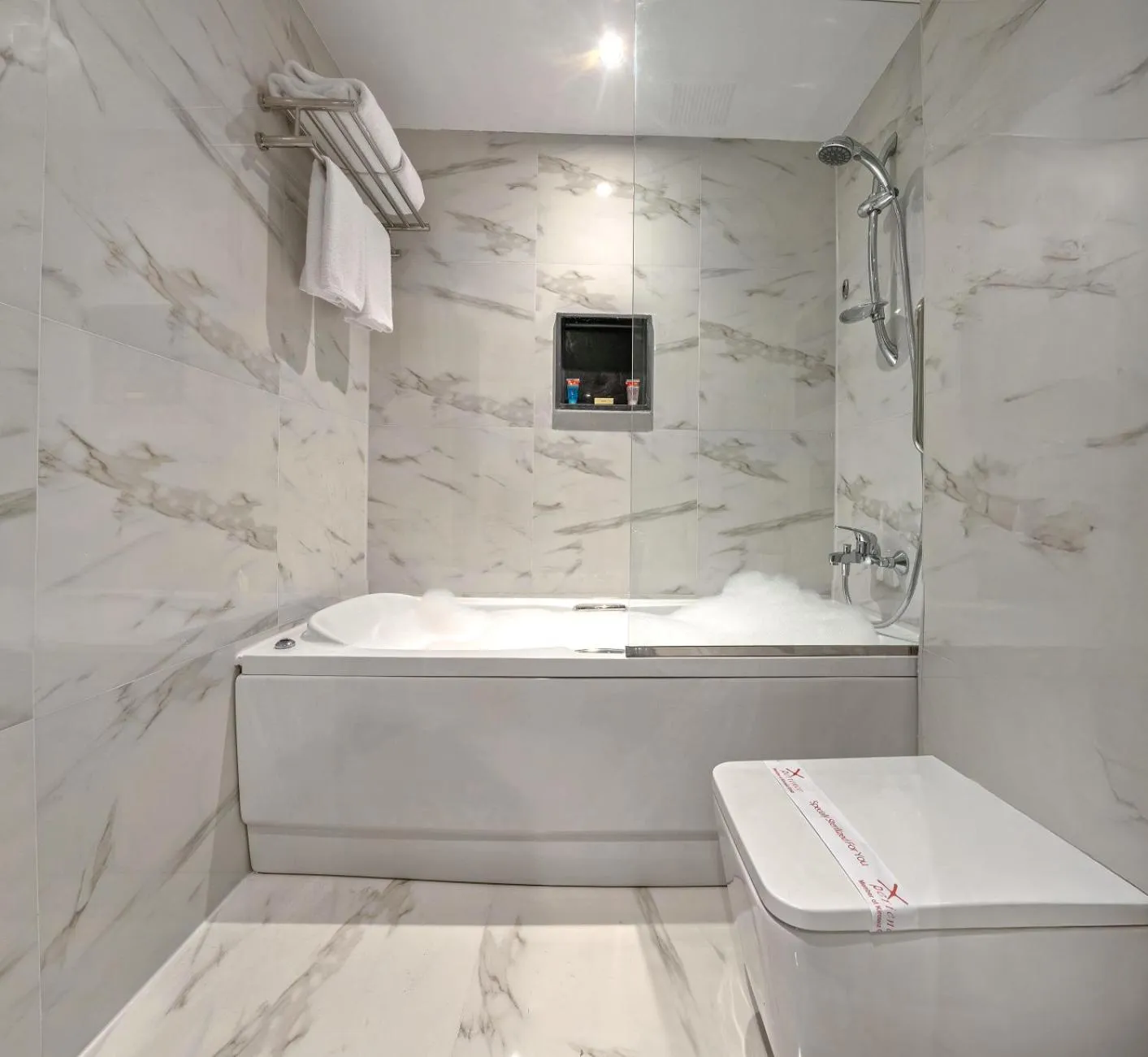 Bathroom in Xperience Kiroseiz AquaPark Premier-Naama Bay