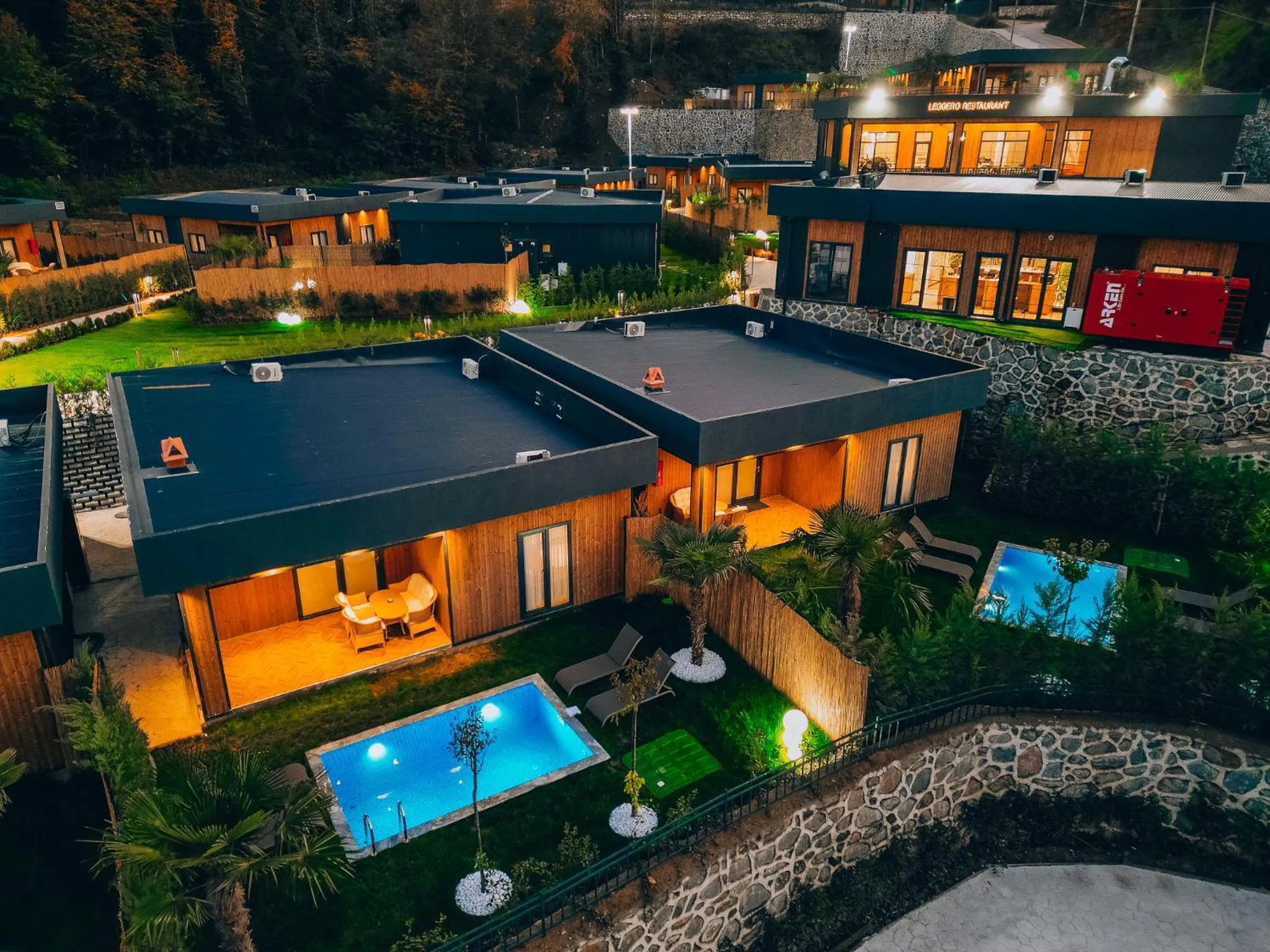 Night in The Green Park Sapanca