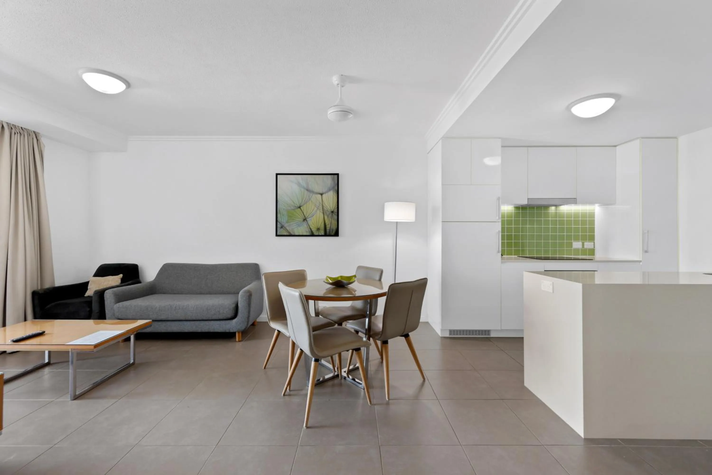 Living room in Pacific Sands Apartments Mackay