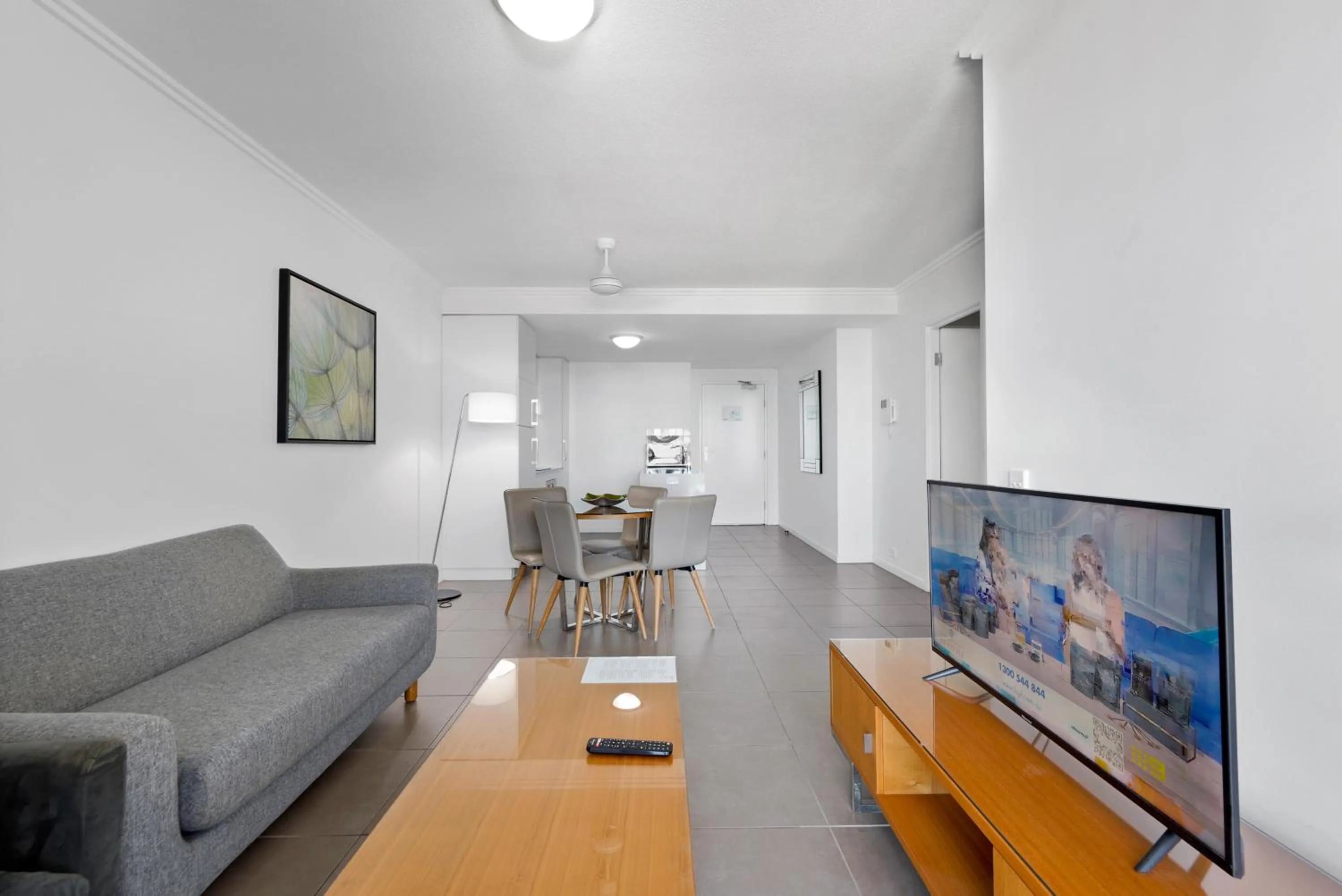 Living room in Pacific Sands Apartments Mackay