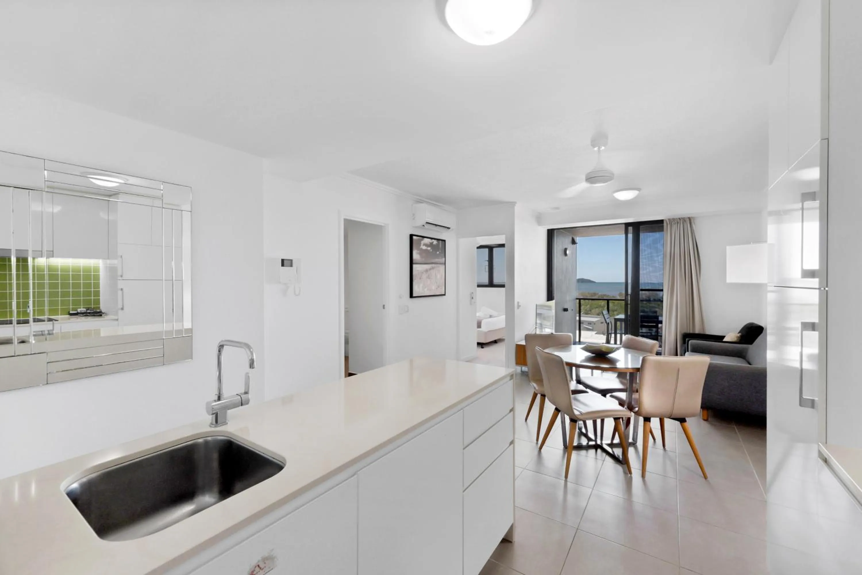 kitchen in Pacific Sands Apartments Mackay