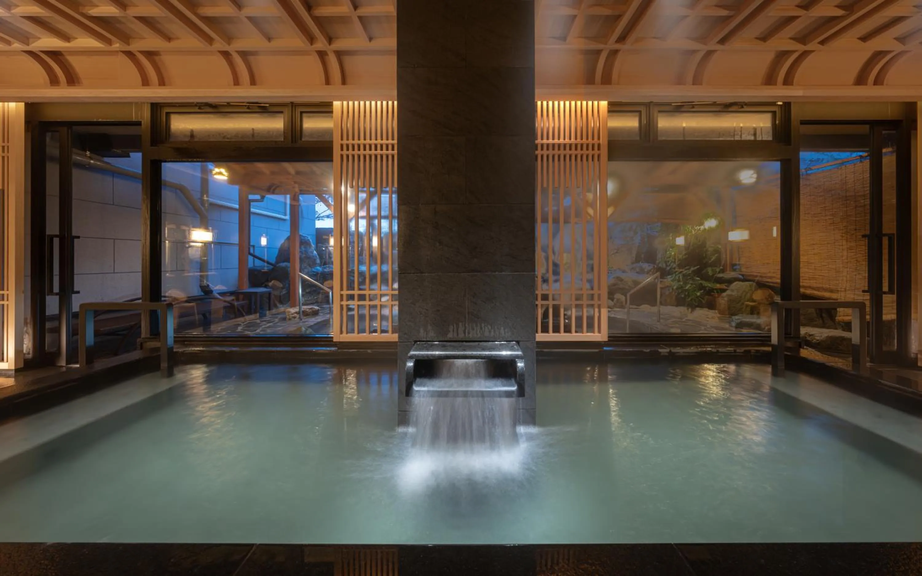 Hot Spring Bath in Maruyama Onsen Kojyokan
