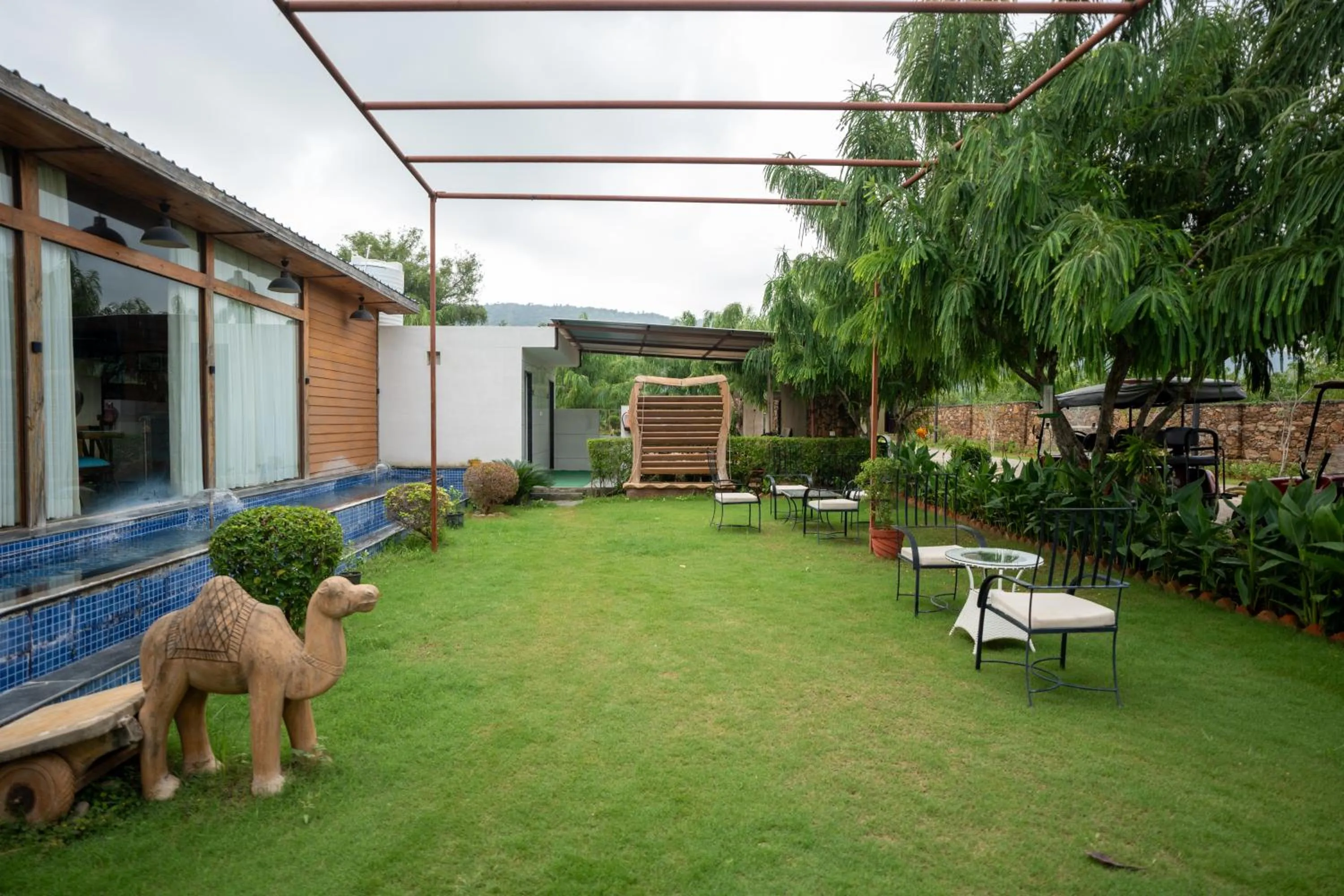 Garden view in Aanandam Resort & Spa,Pushkar