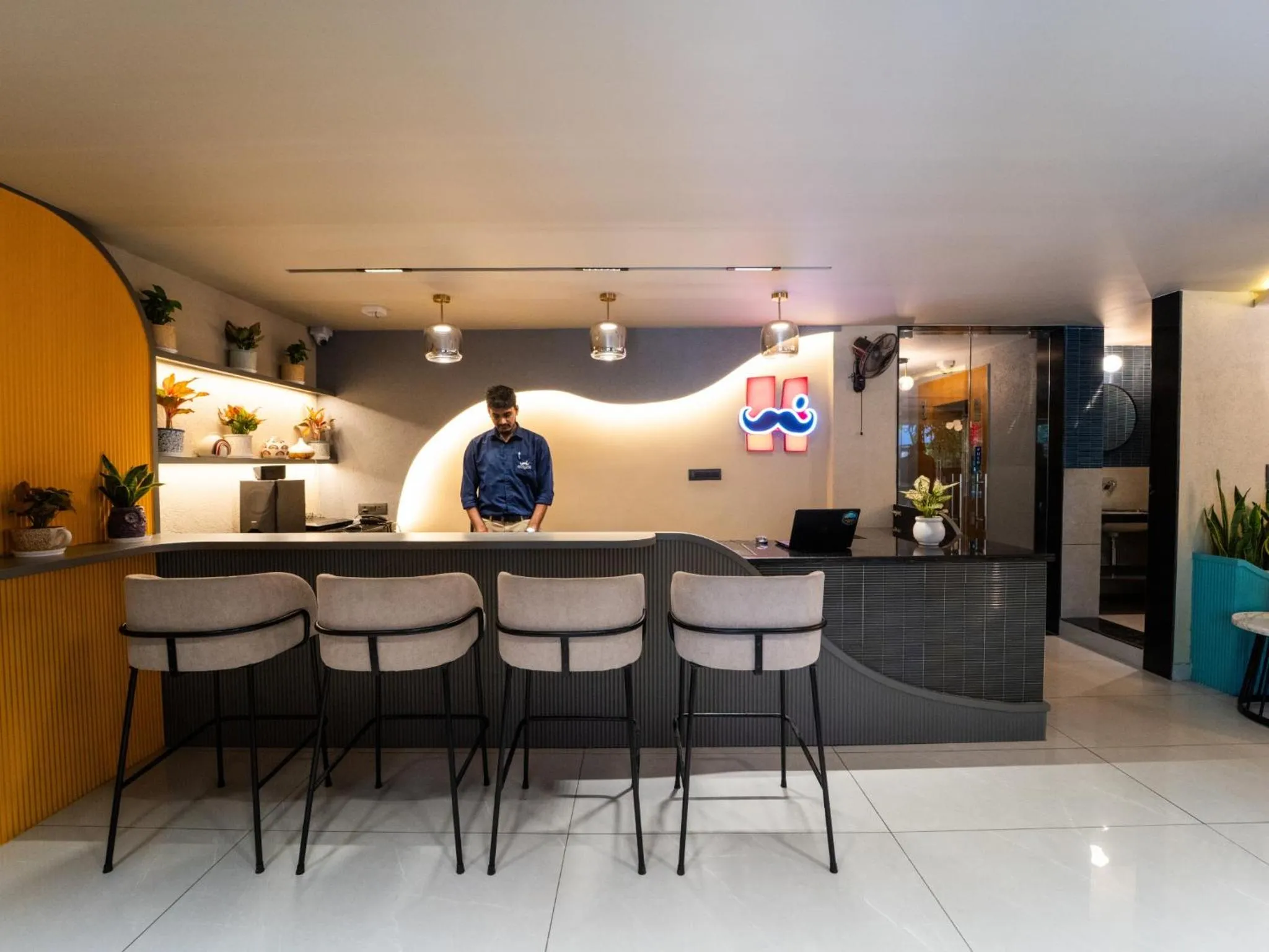 Lobby or reception in Moustache Hostel, Jaipur