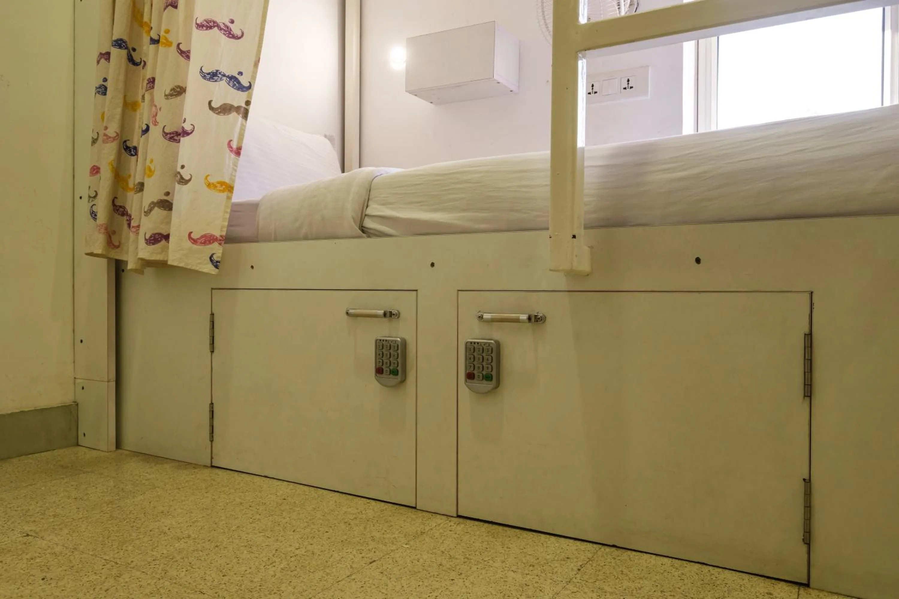 microwave in Moustache Hostel, Jaipur