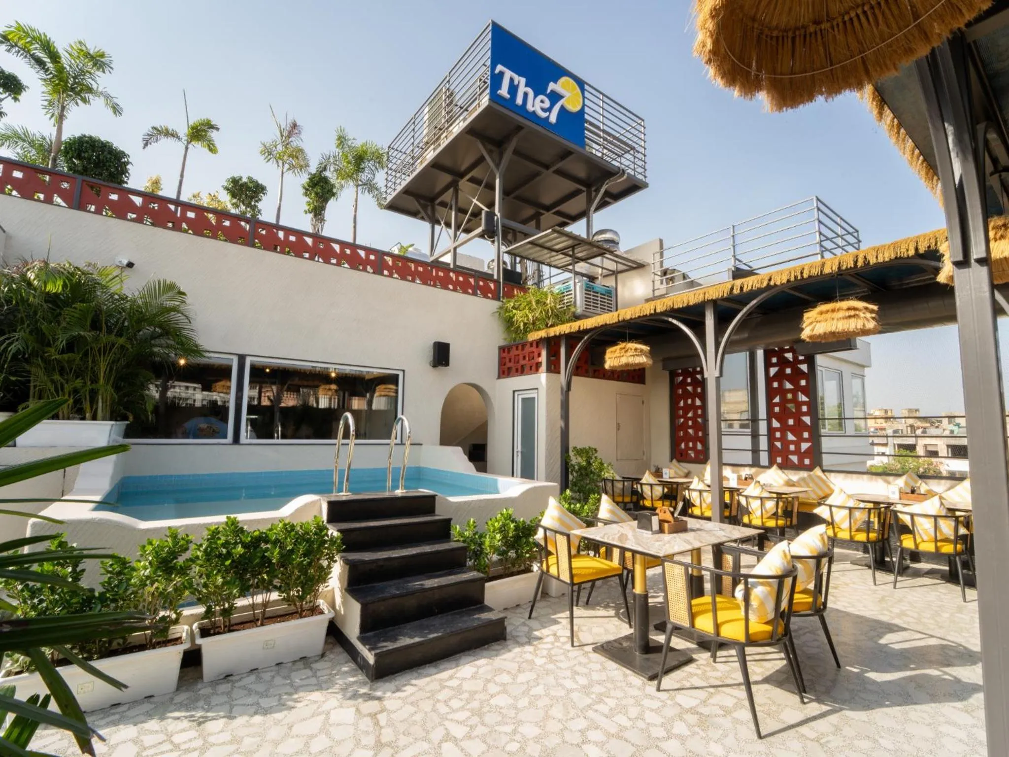 Property building in Moustache Hostel, Jaipur