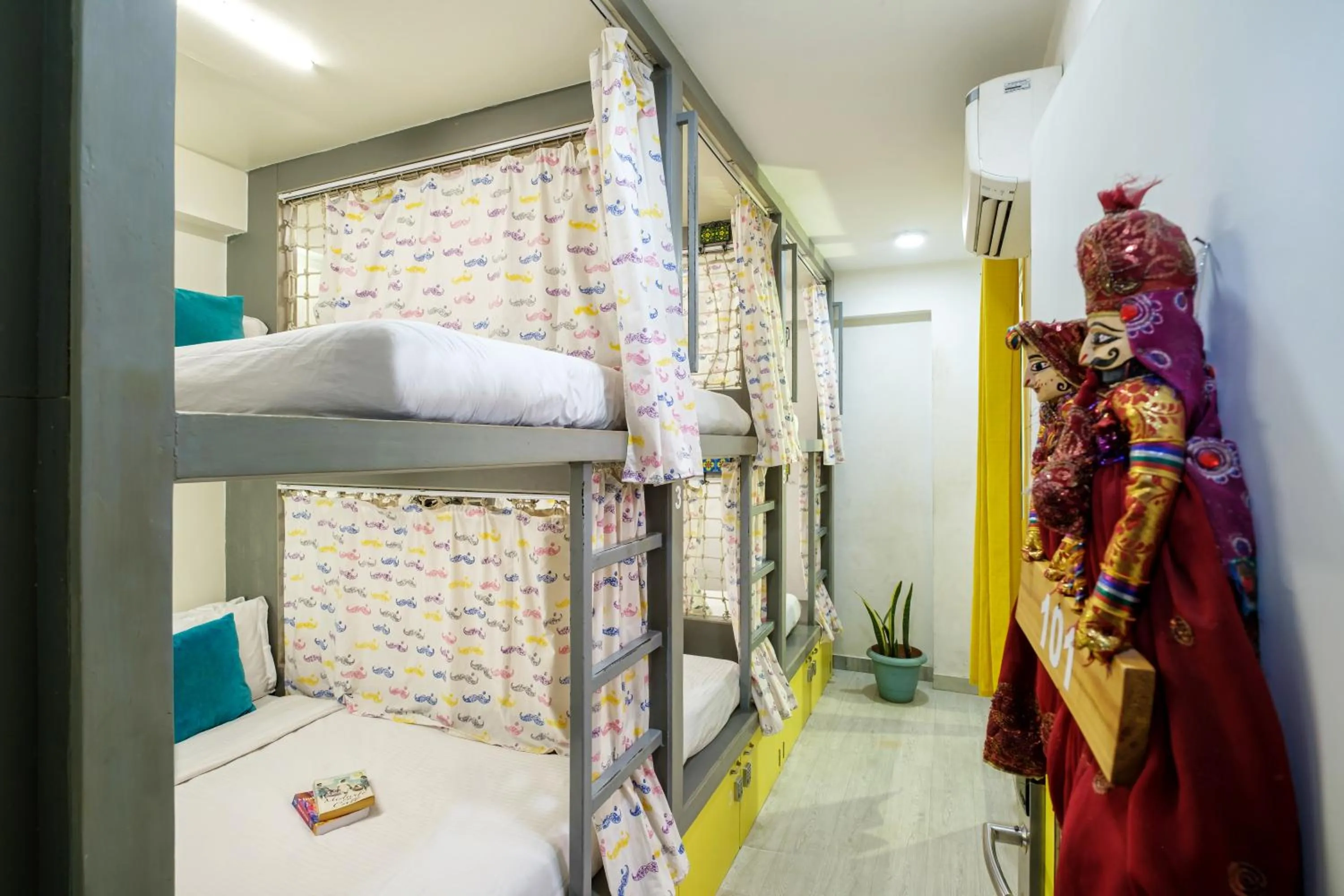 Bed in Moustache Hostel, Jaipur