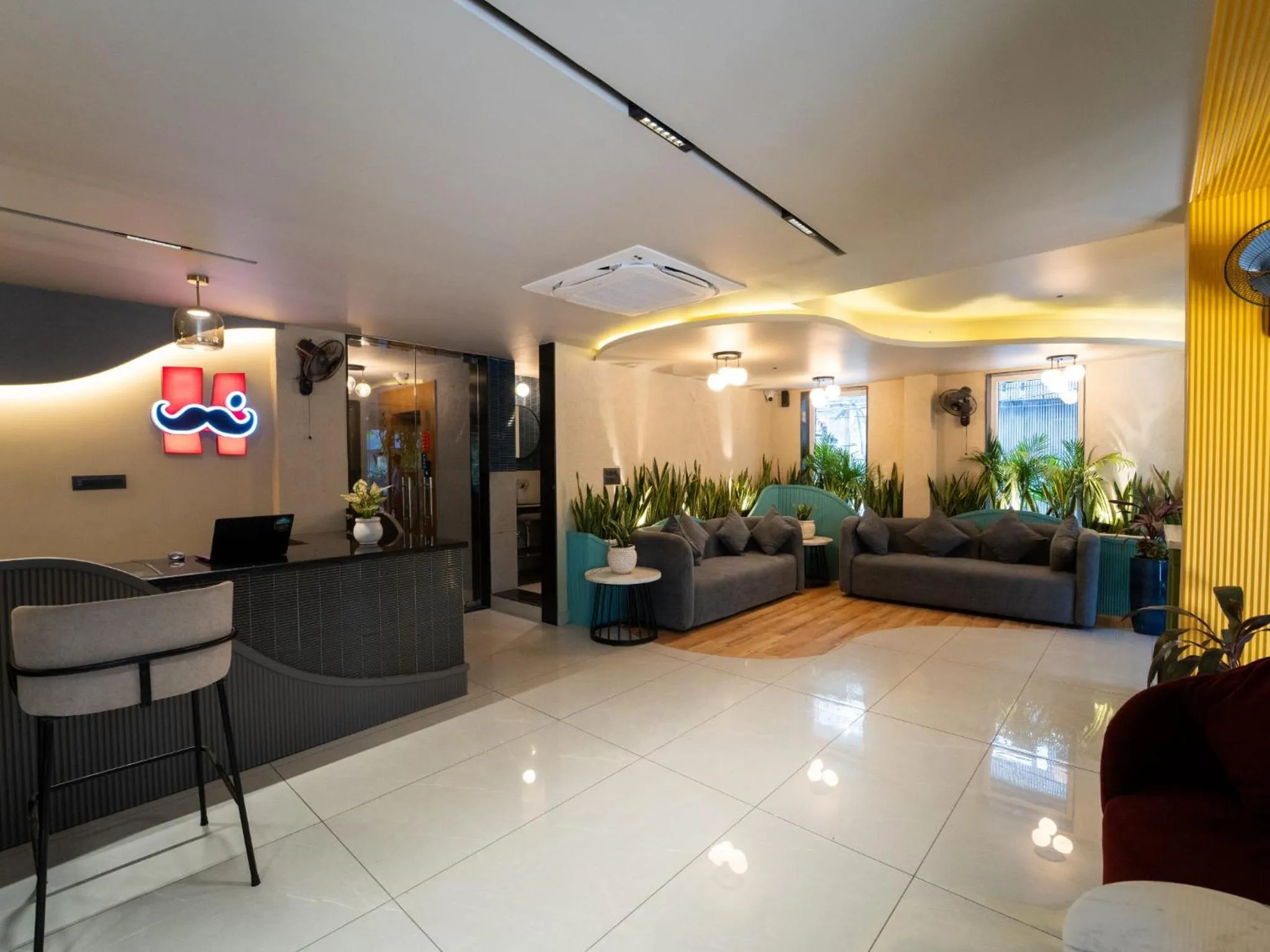 Lobby or reception in Moustache Hostel, Jaipur