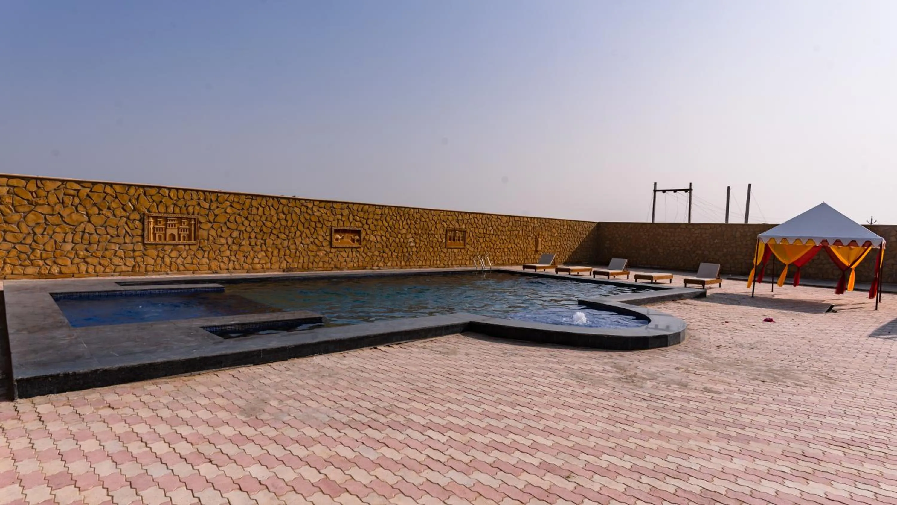 Pool view in sand castle resort