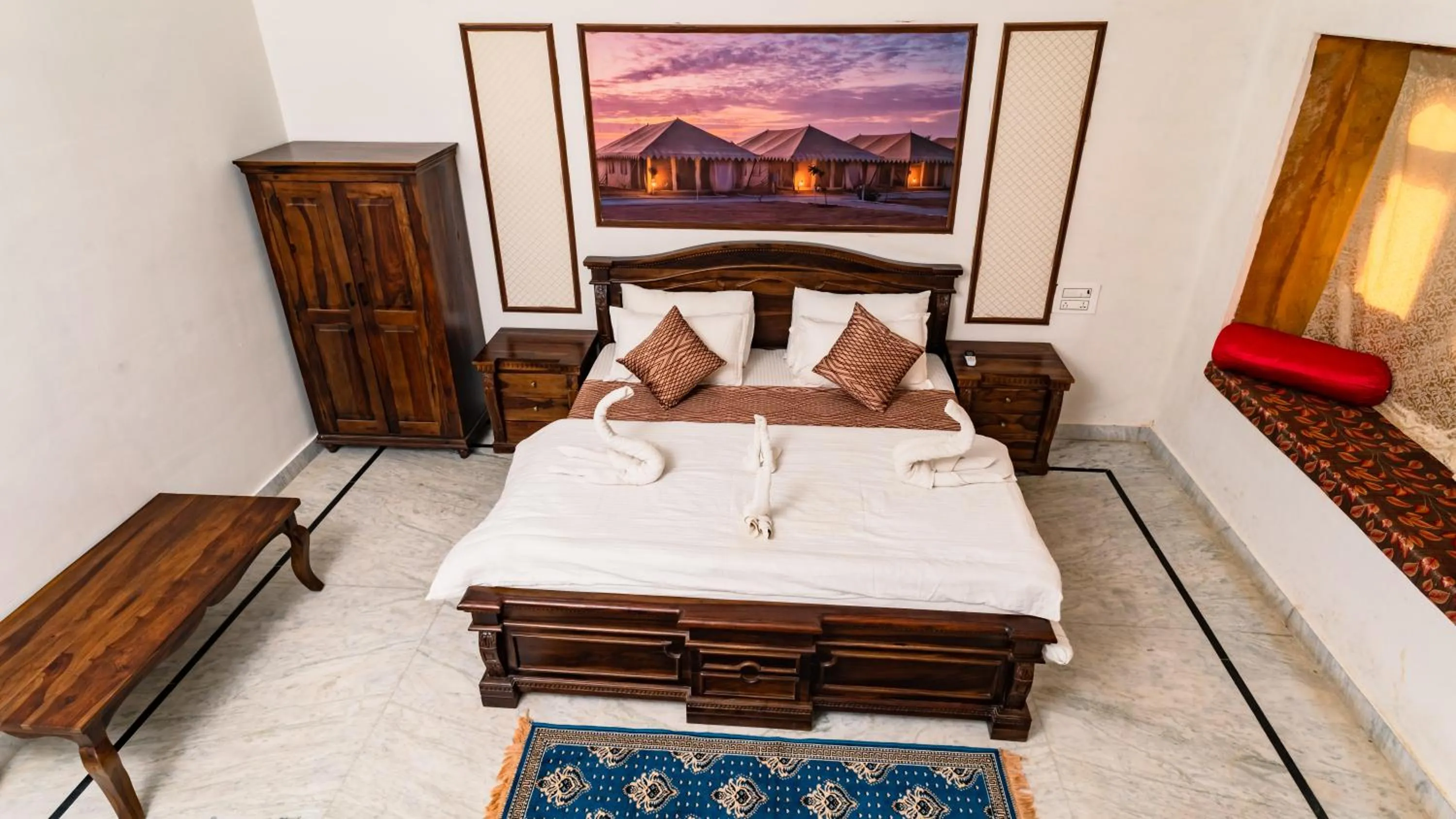 Bedroom, Bed in sand castle resort