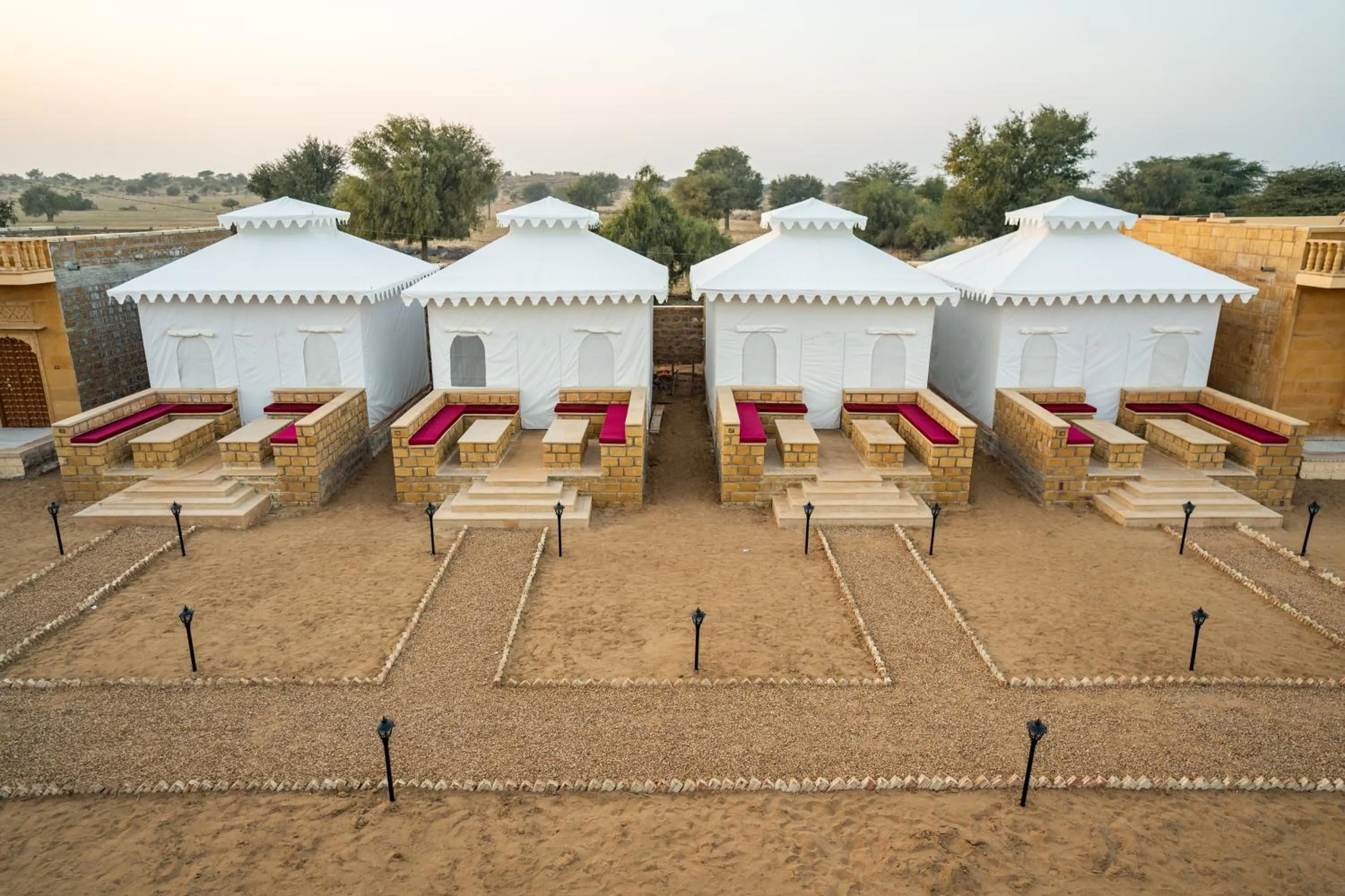 Property building in sand castle resort