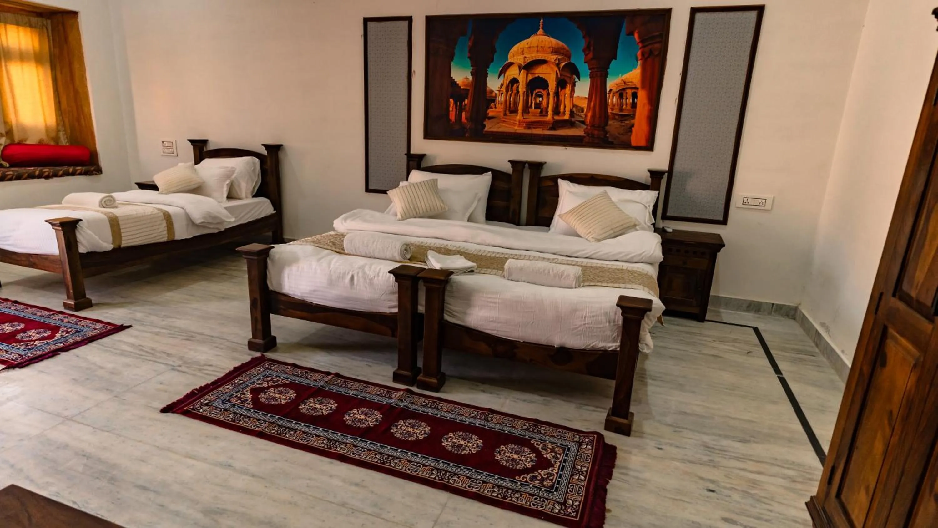 Bedroom, Bed in sand castle resort