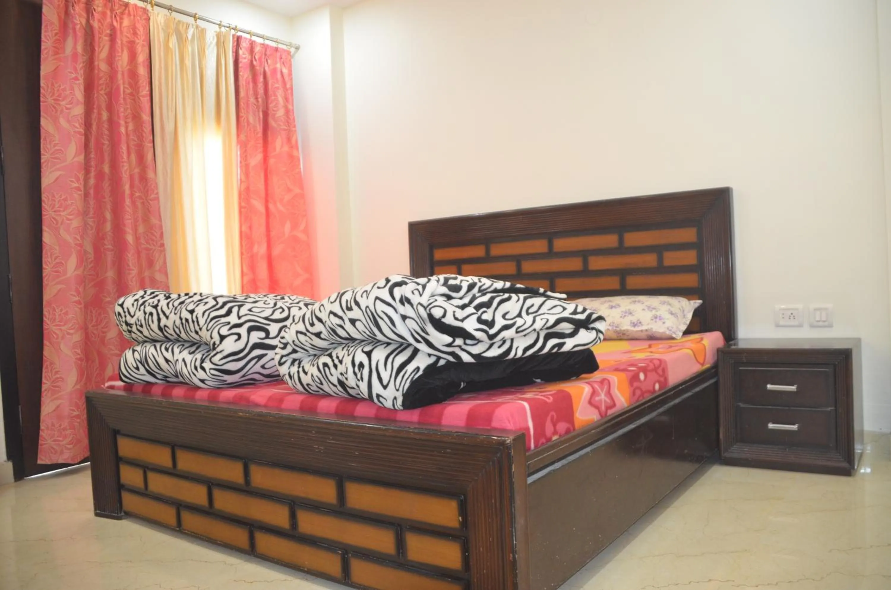 Bedroom, Bed in Goel Residency