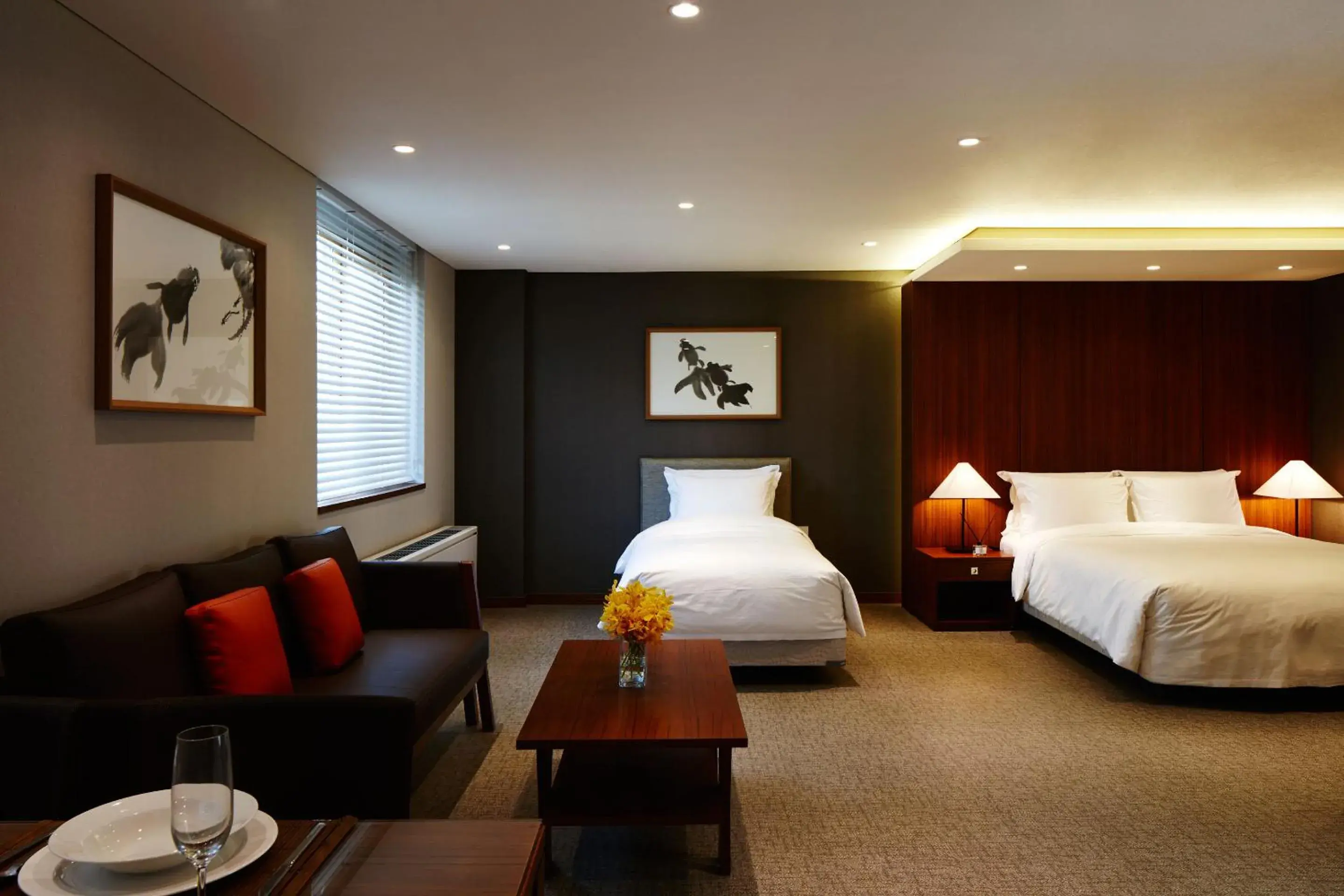 Bedroom, Bed in Oriens Hotel & Residences Myeongdong Bedroom, Bed in Oriens Hotel & Residences Myeongdong