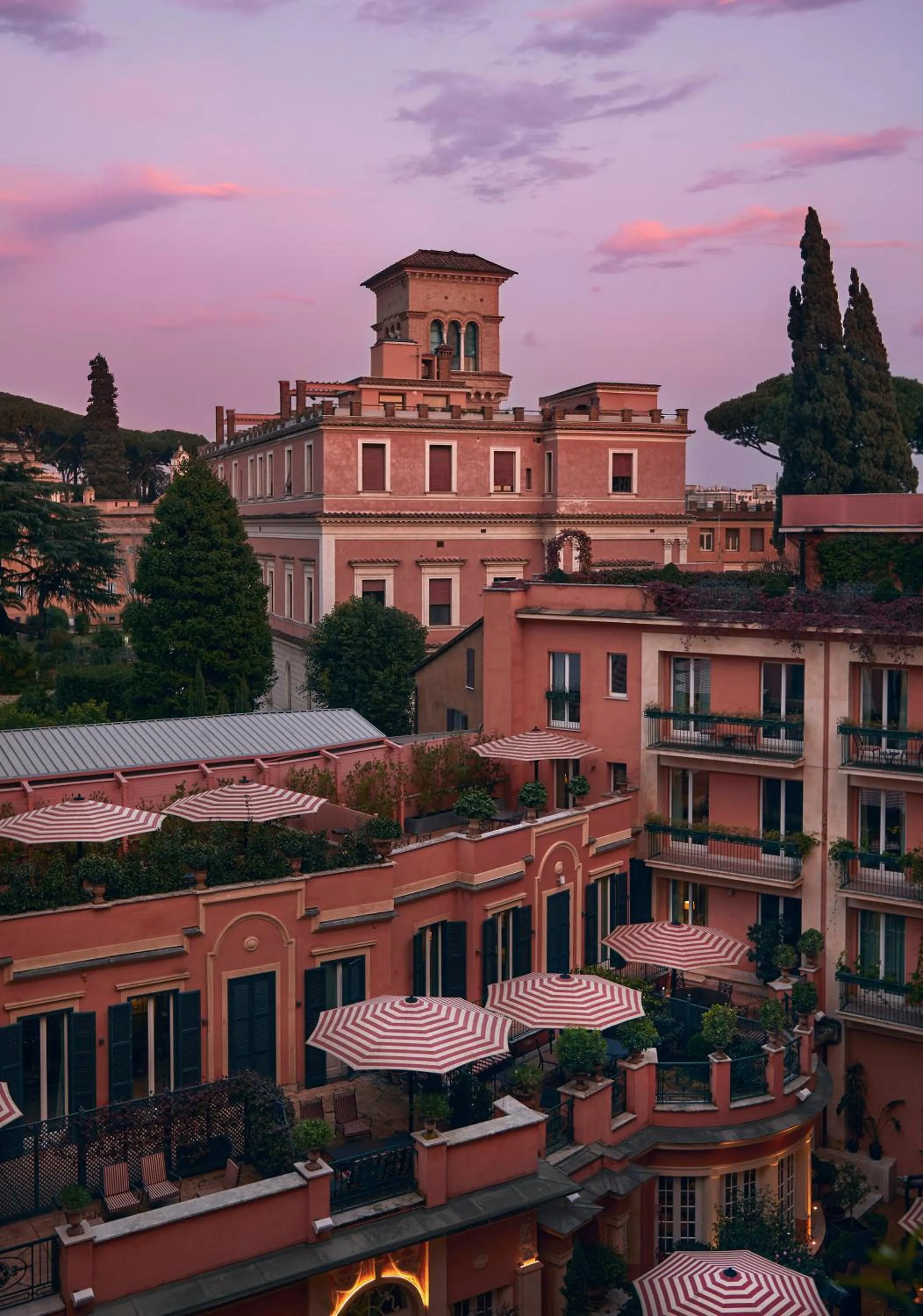Sunset in Rocco Forte Hotel De La Ville