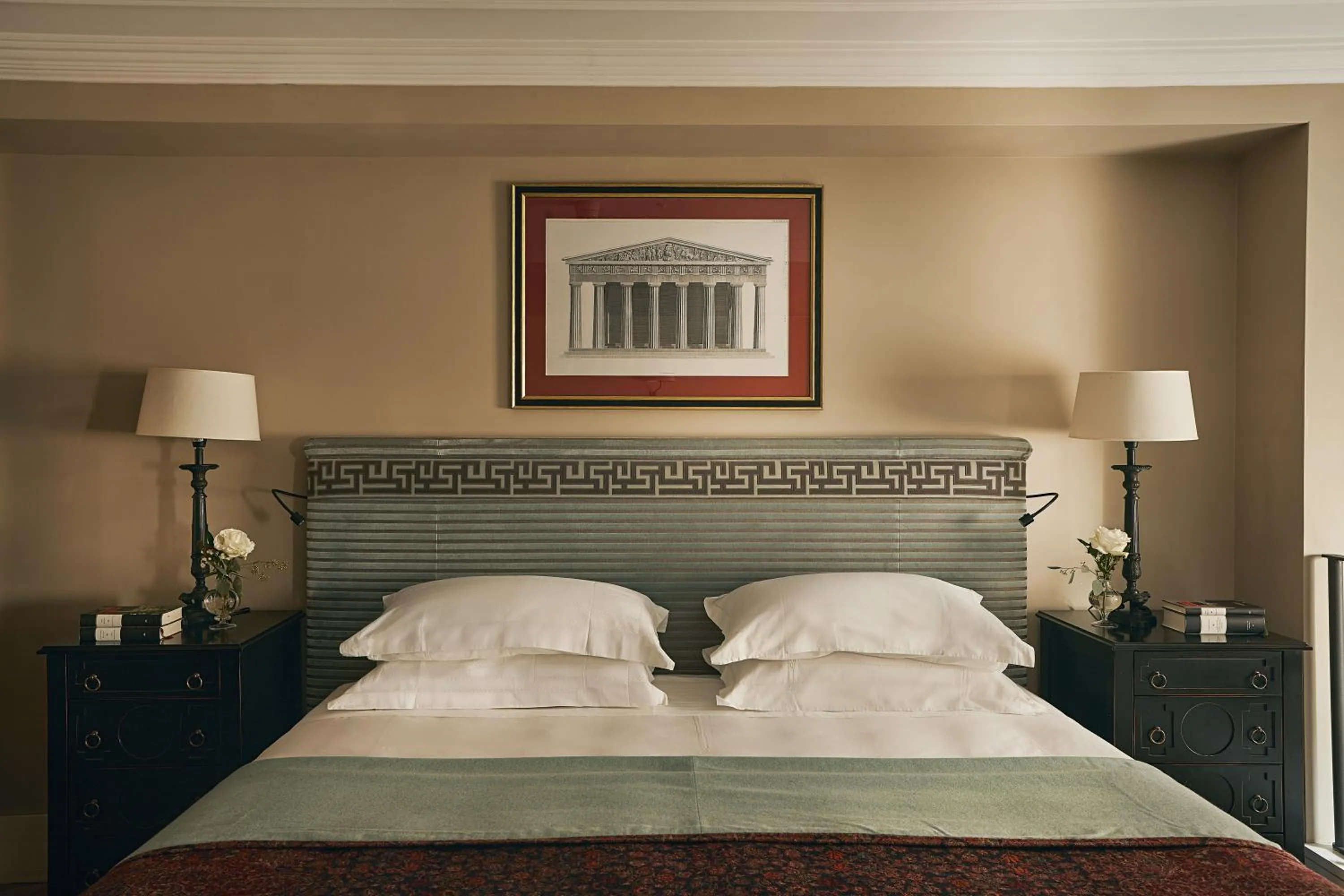 Decorative detail, Bed in Rocco Forte Hotel De La Ville