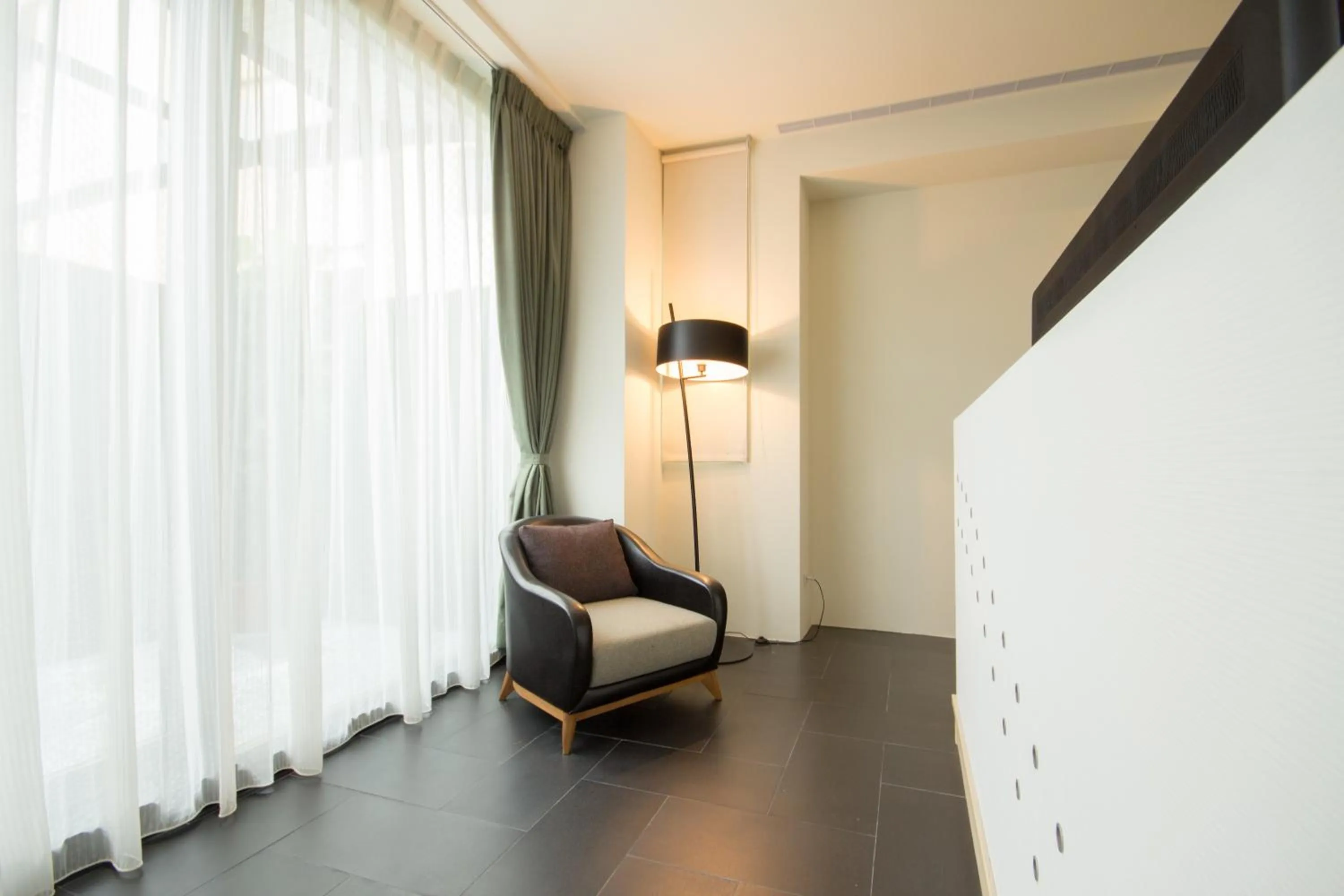 Seating area in No. 9 Hotel