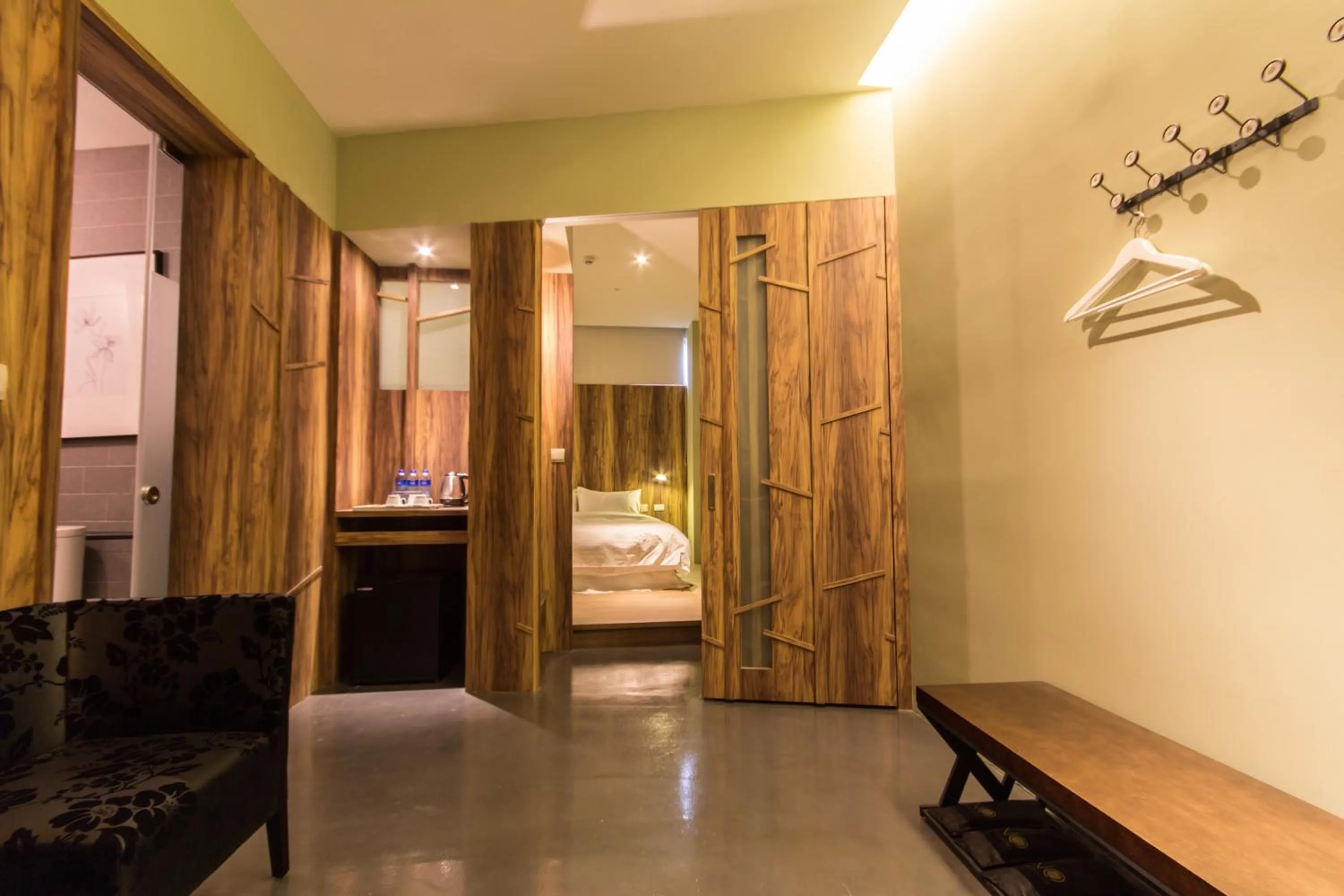 Decorative detail, Bed in No. 9 Hotel