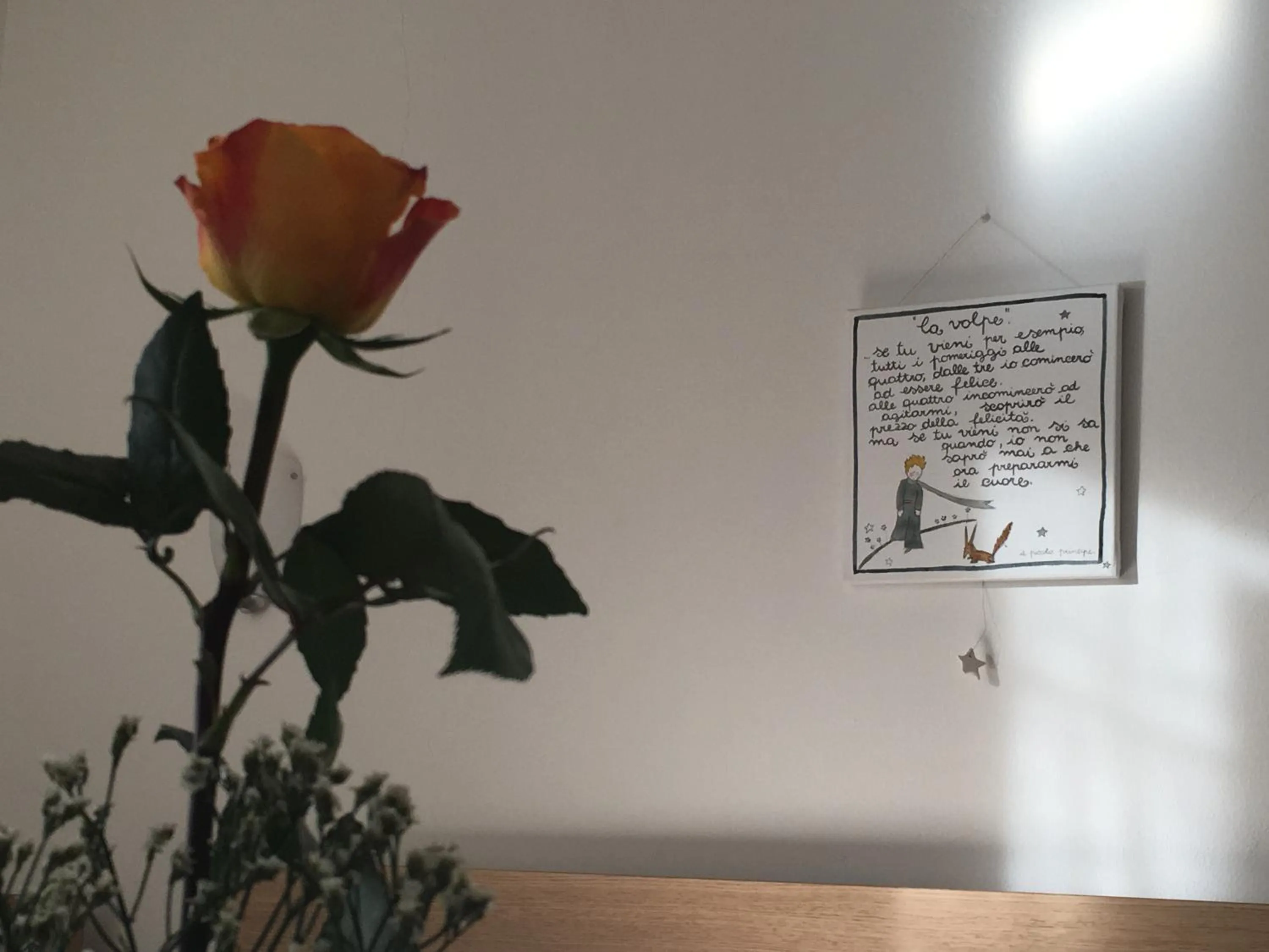 Decorative detail in B&B Il Piccolo Principe room and breakfast