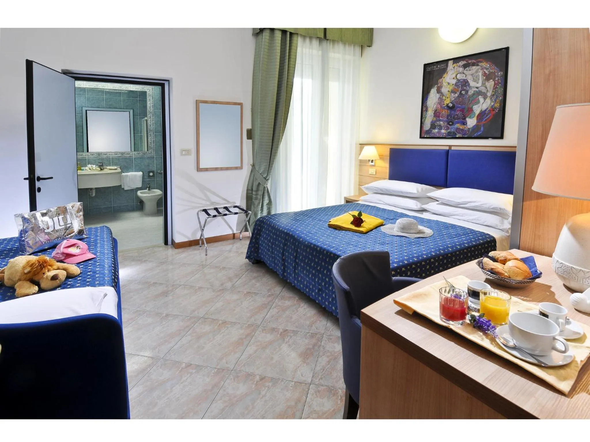 Bed in Hotel Losanna