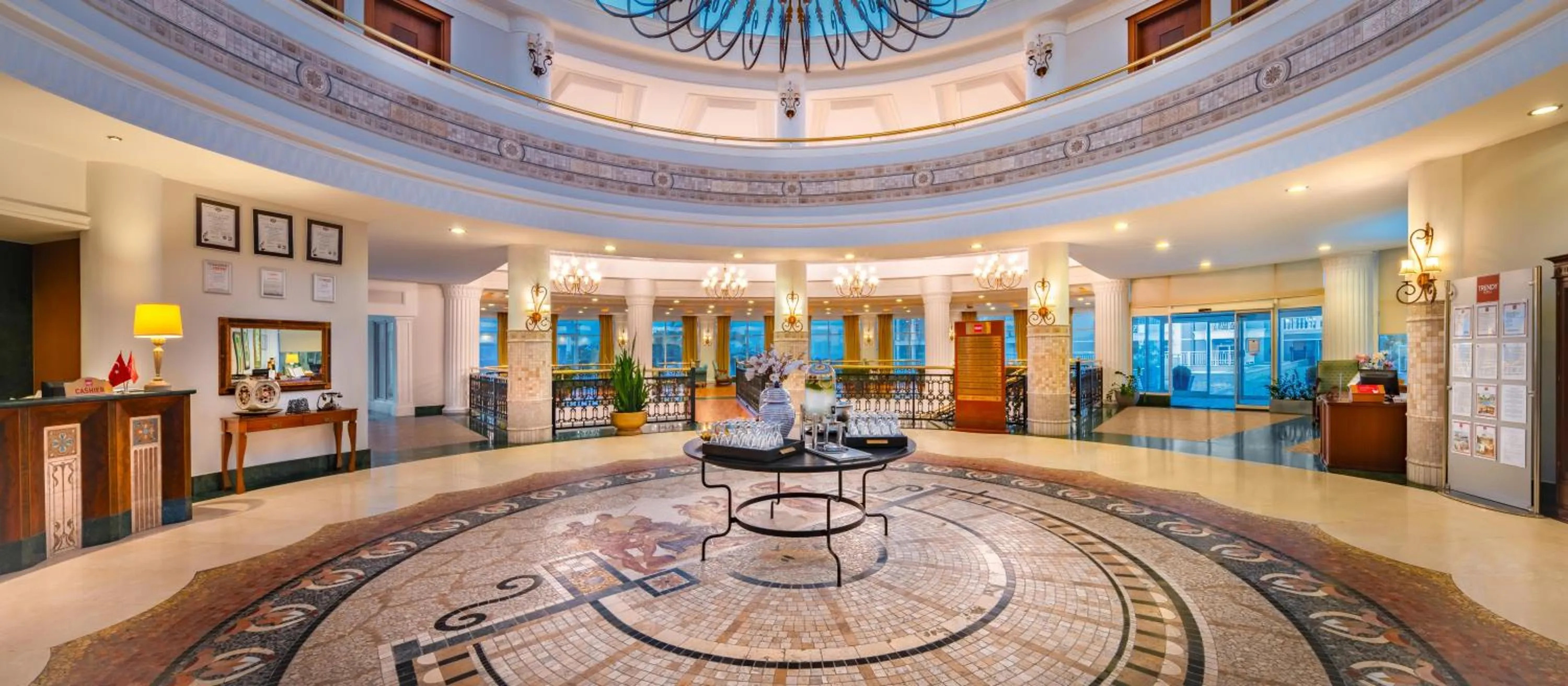 Lobby or reception in Trendy Aspendos Beach
