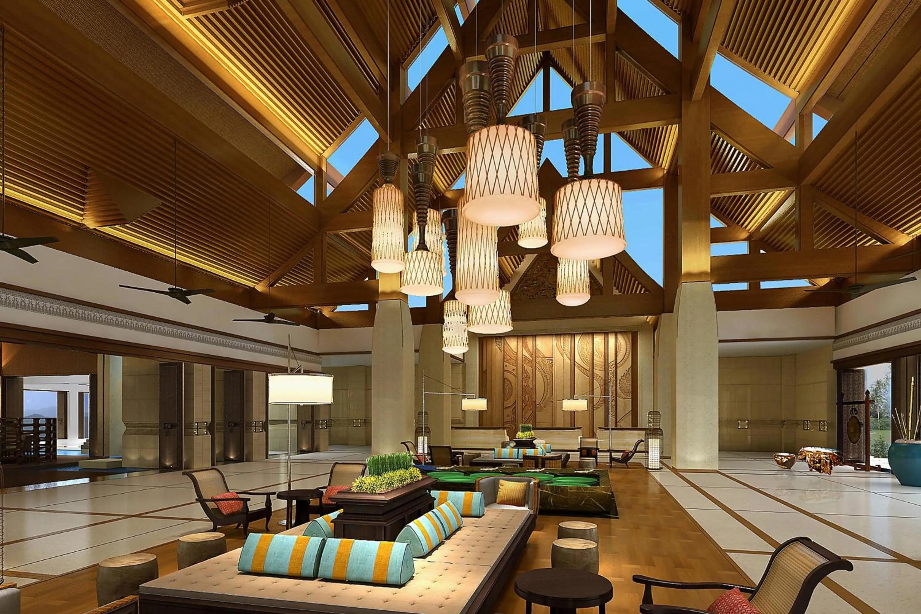 Lobby or reception in Sheraton Grand Xishuangbanna Hotel