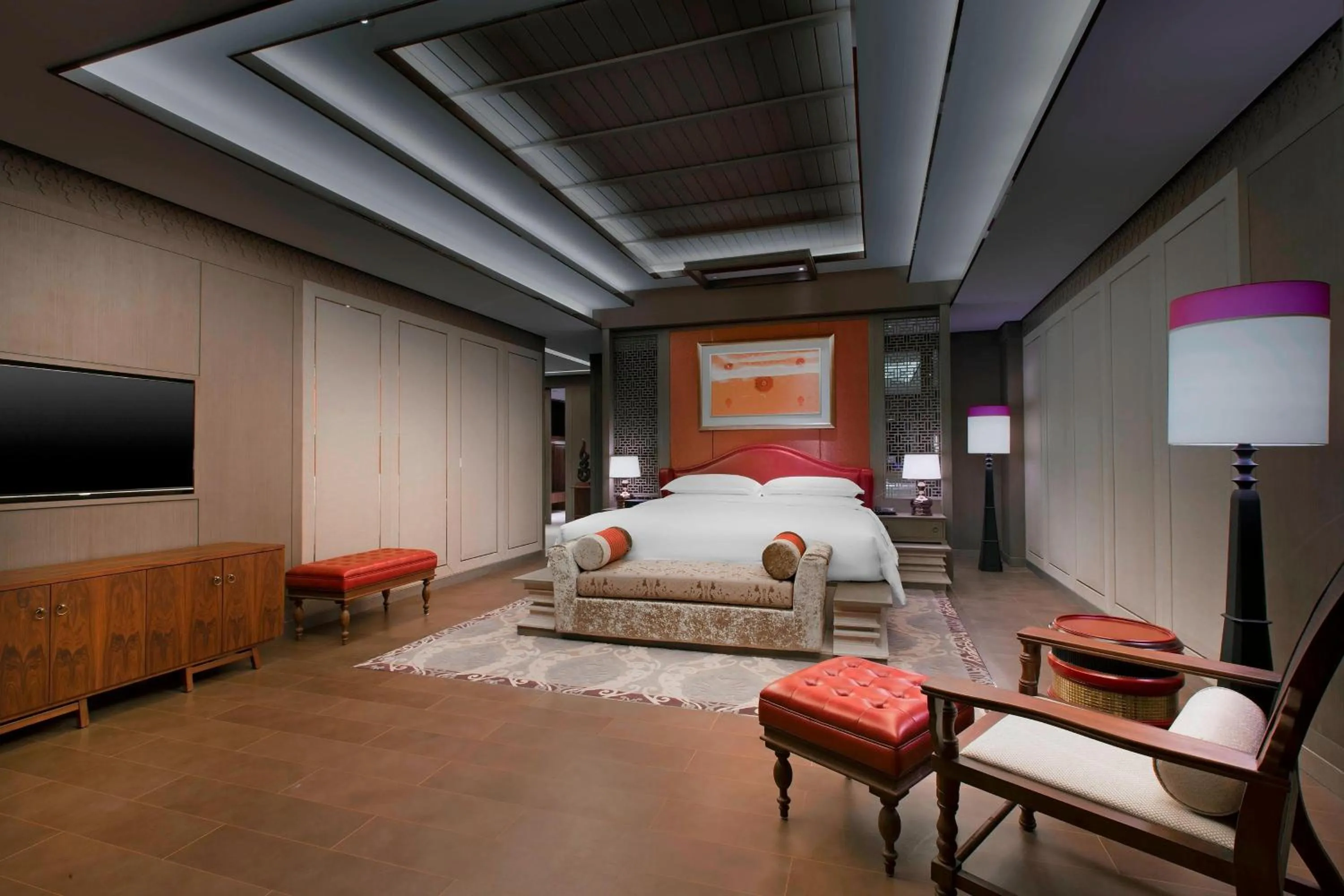 Bedroom, Bed in Sheraton Grand Xishuangbanna Hotel