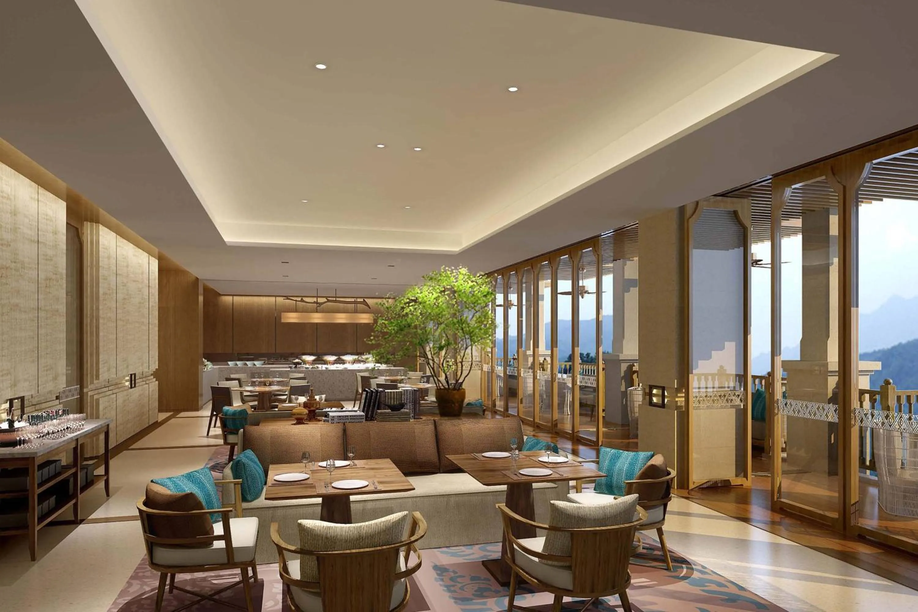 Lounge or bar in Sheraton Grand Xishuangbanna Hotel