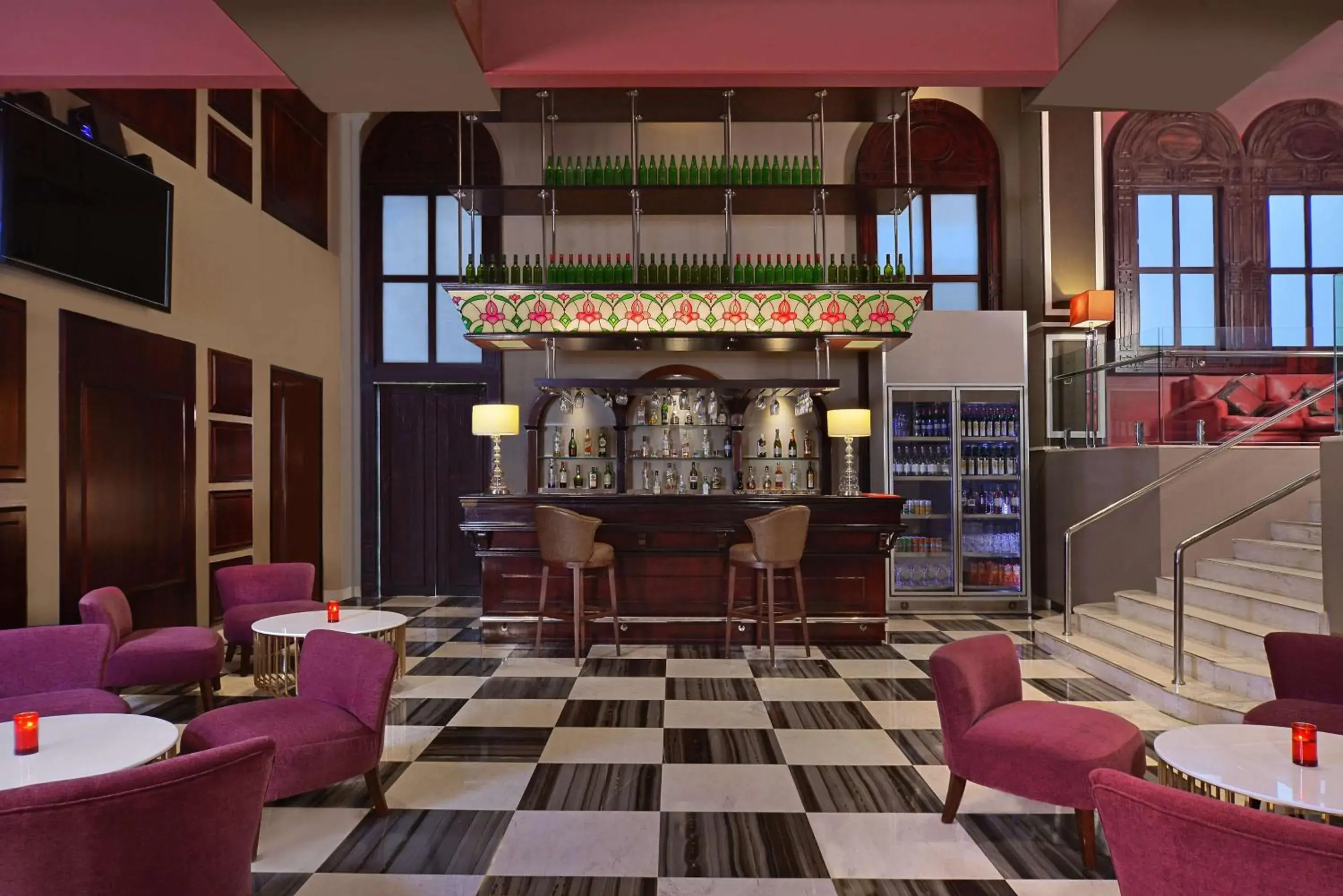 Lounge or bar in Radisson Hotel Agra Lounge or bar in Radisson Hotel Agra