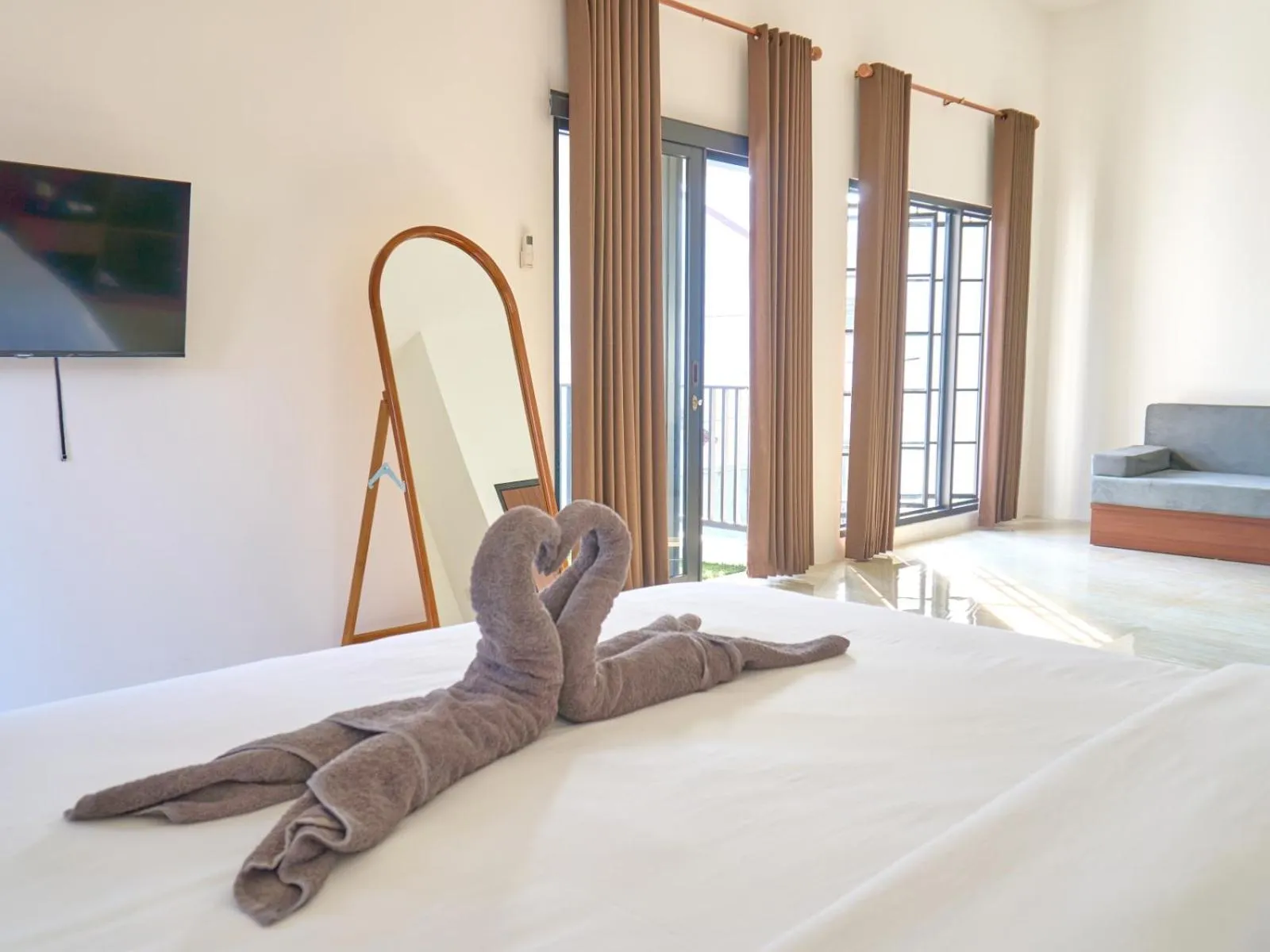 Bed in Sakanti Inn Wonosobo