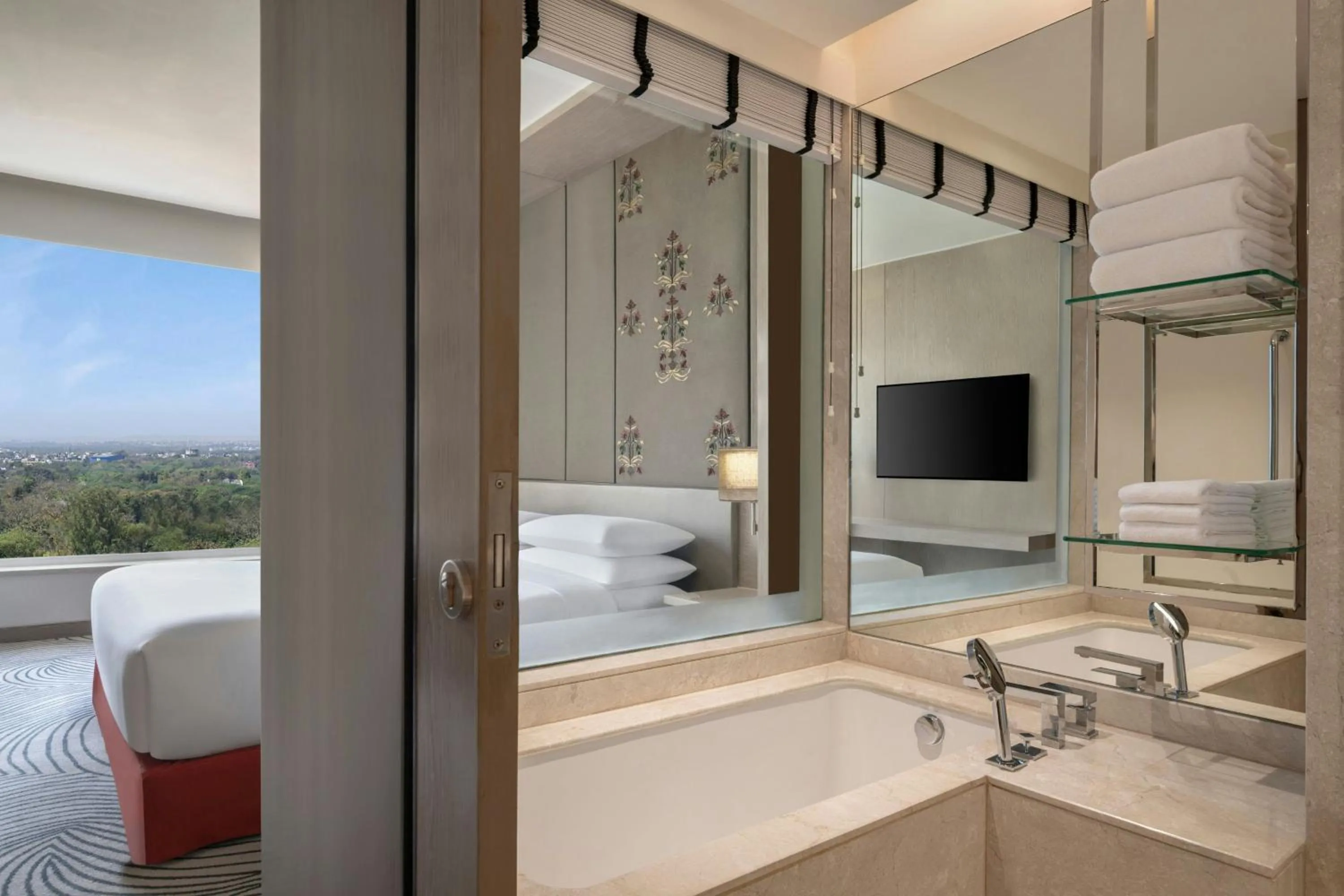 Bathroom in Sheraton New Delhi Hotel