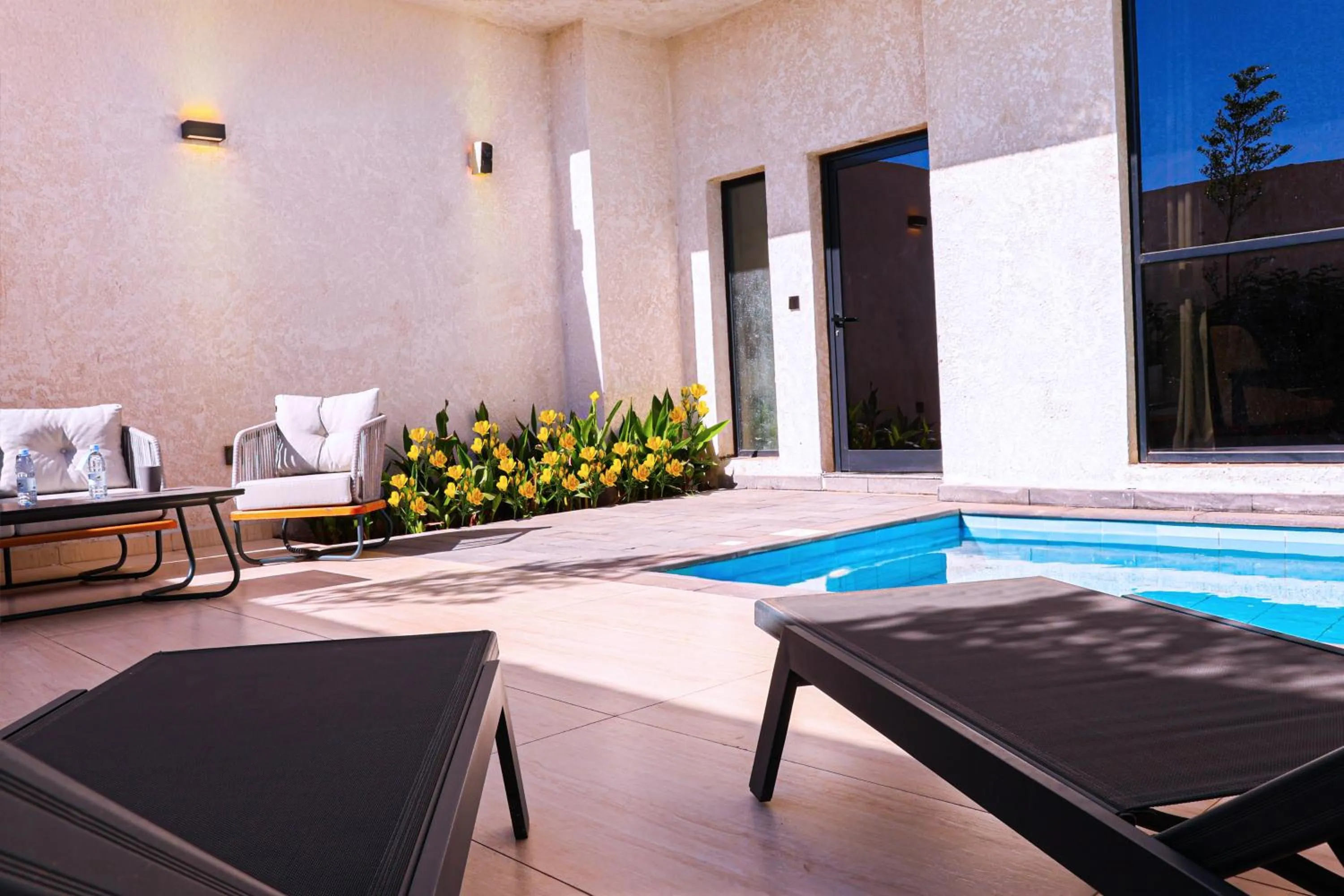 Seating area in Hafawah Resort