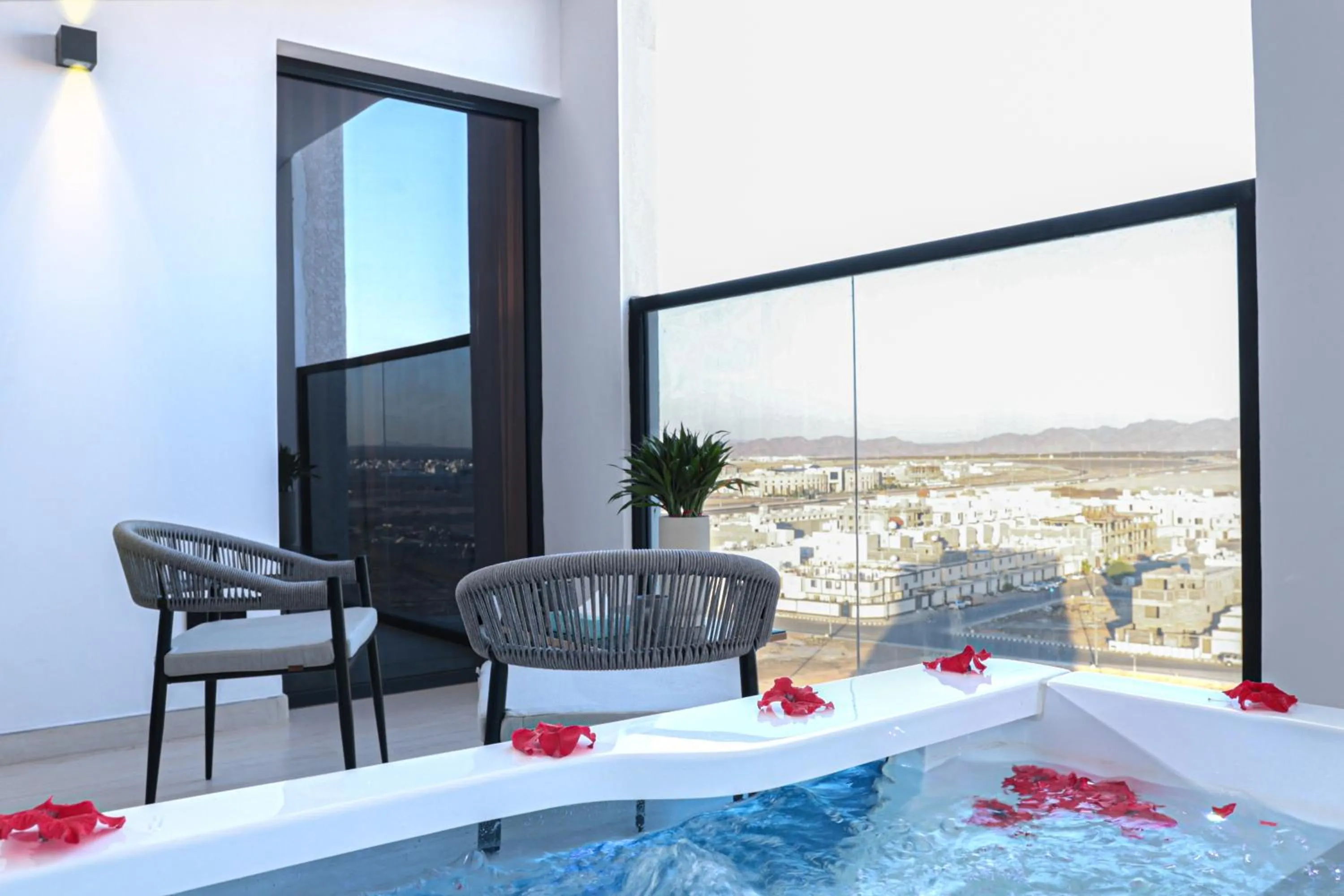 Quiet street view in Hafawah Resort