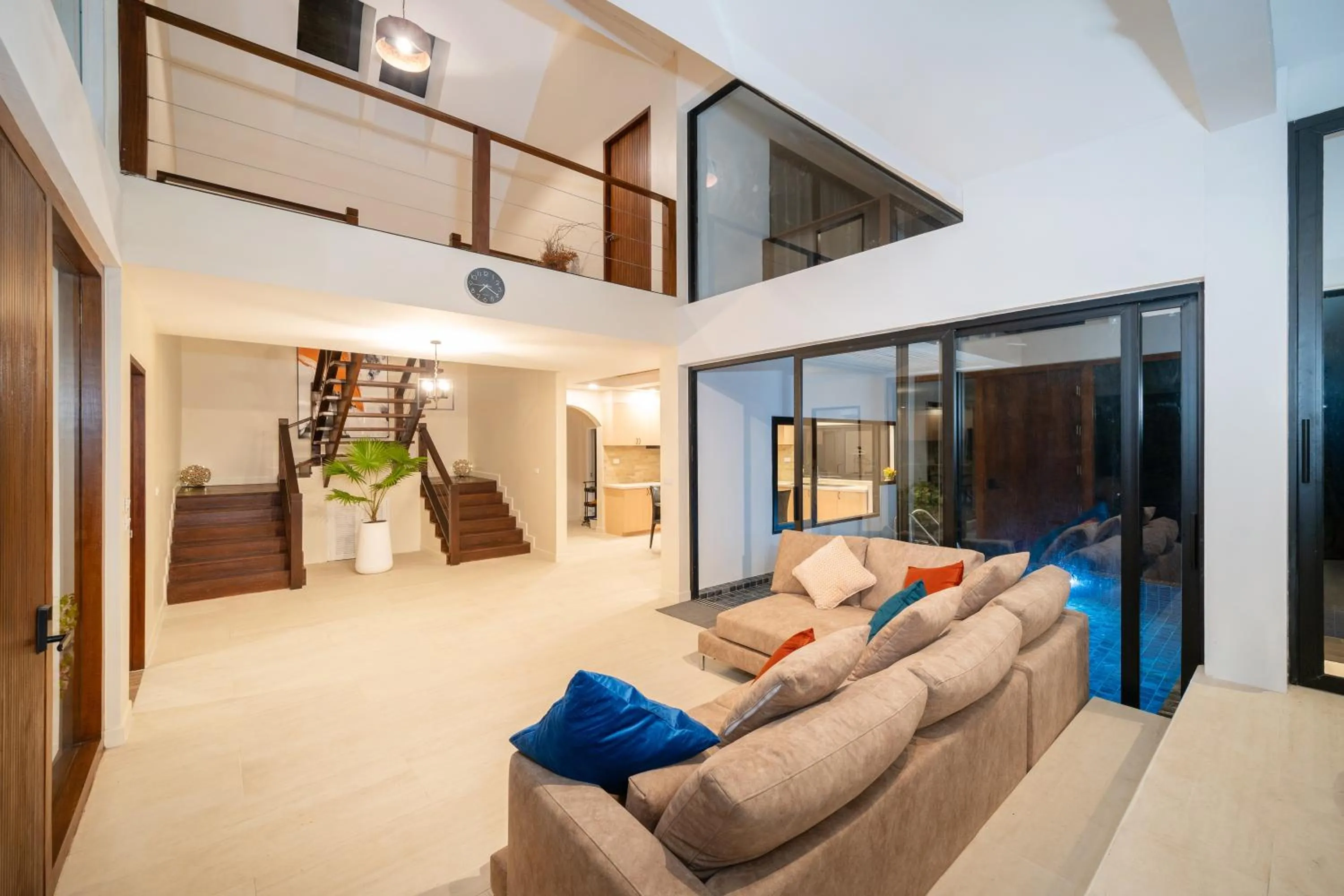 Living room in patong hill villa 3